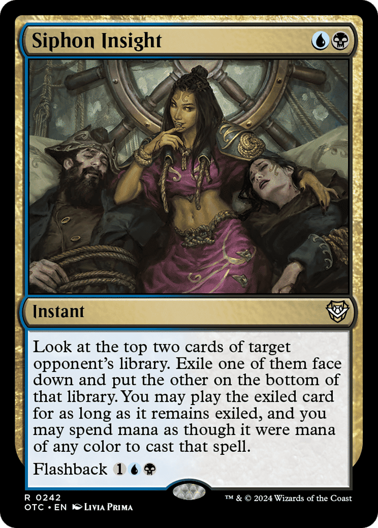 Siphon Insight from Outlaws of Thunder Junction Commander - Magic: The Gathering