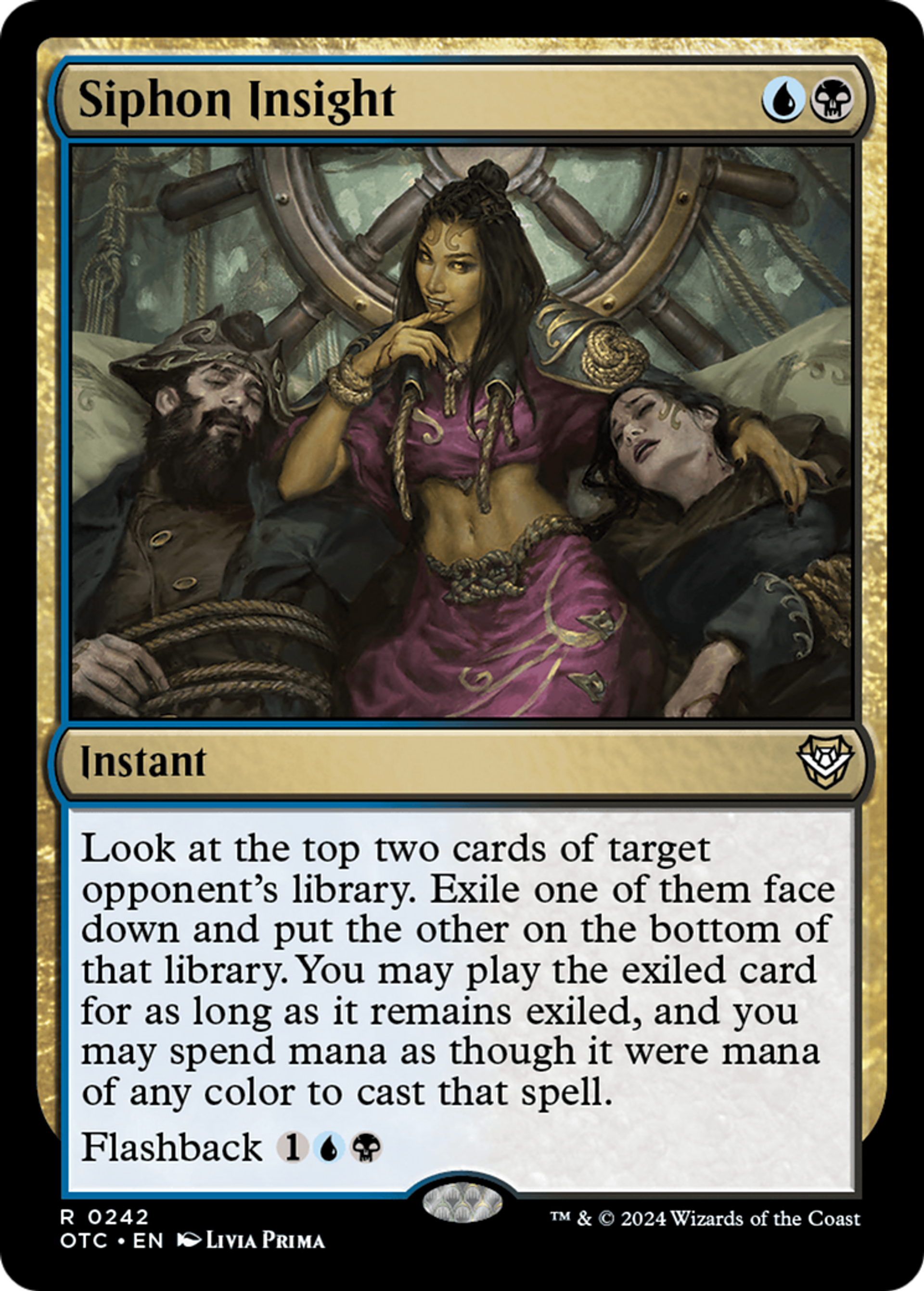 Perspicacité siphonnée — Outlaws of Thunder Junction Commander — Magic: The Gathering