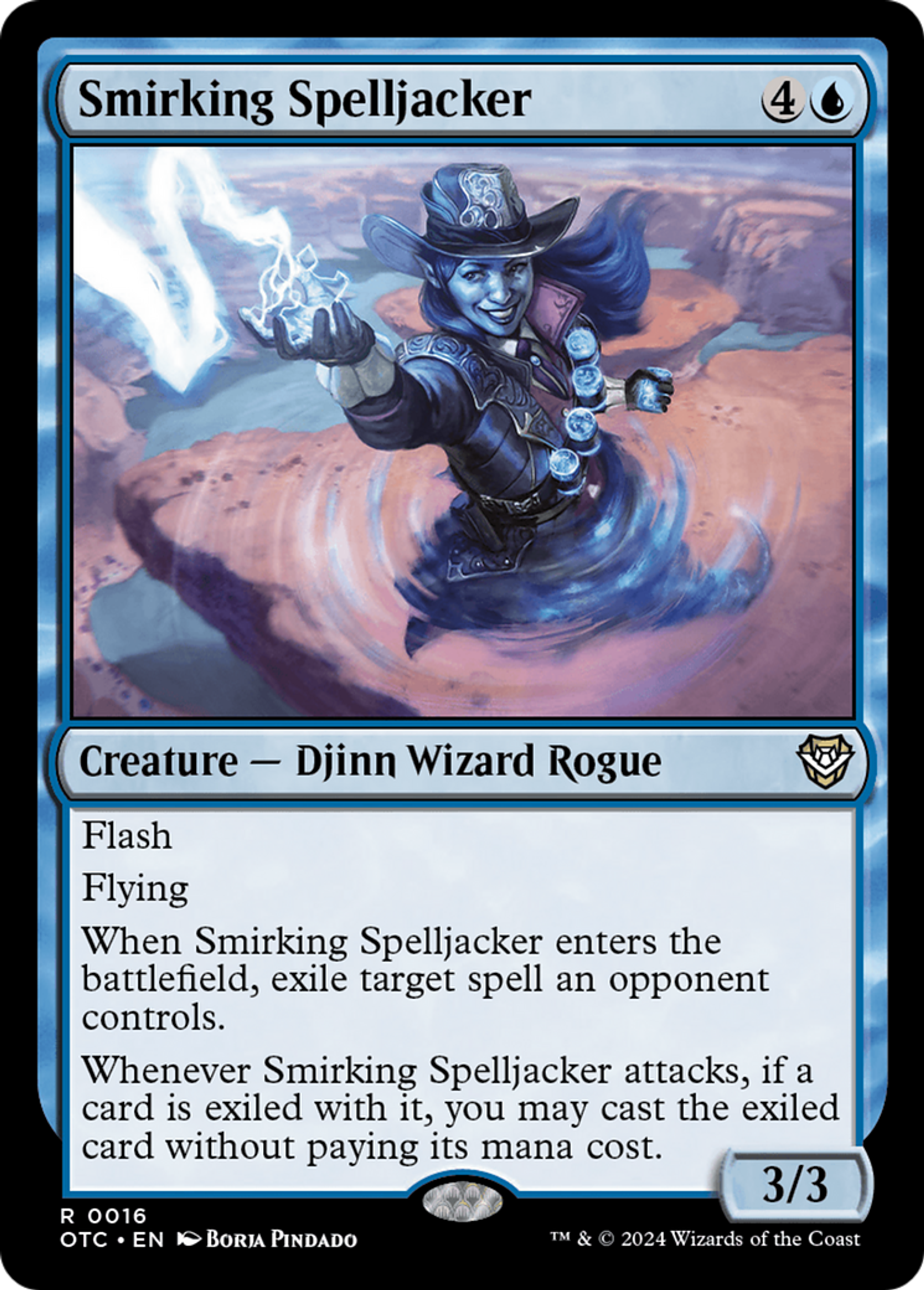 Smirking Spelljacker — Outlaws of Thunder Junction Commander — Magic: The Gathering