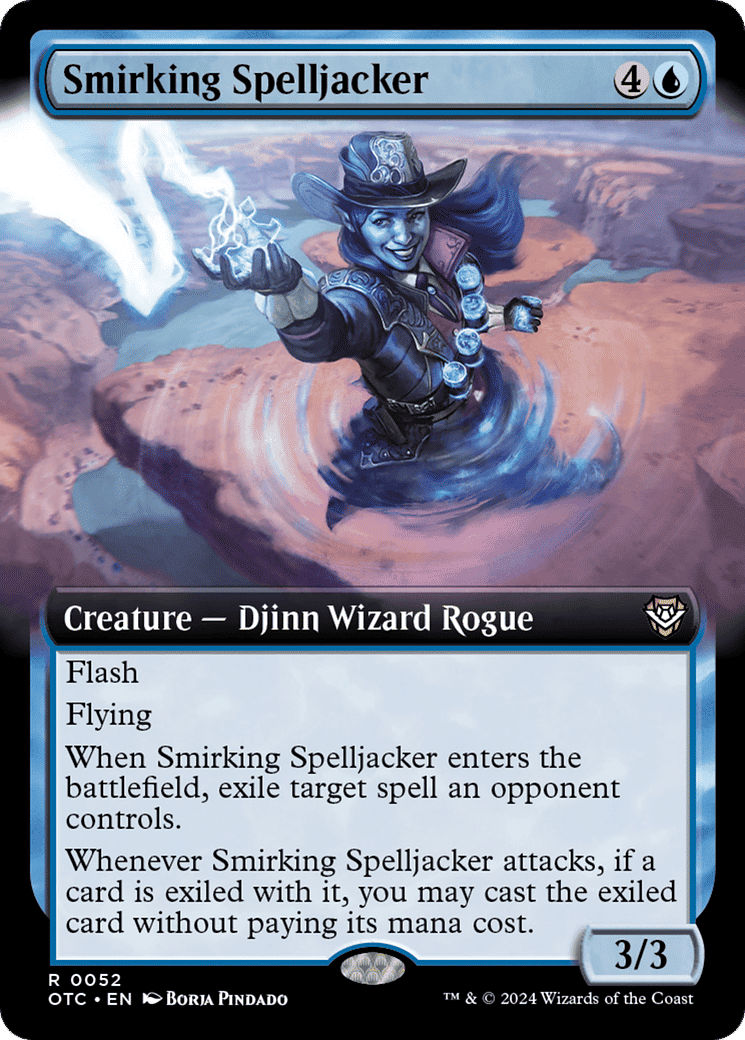 Smirking Spelljacker — Outlaws of Thunder Junction Commander — Magic: The Gathering