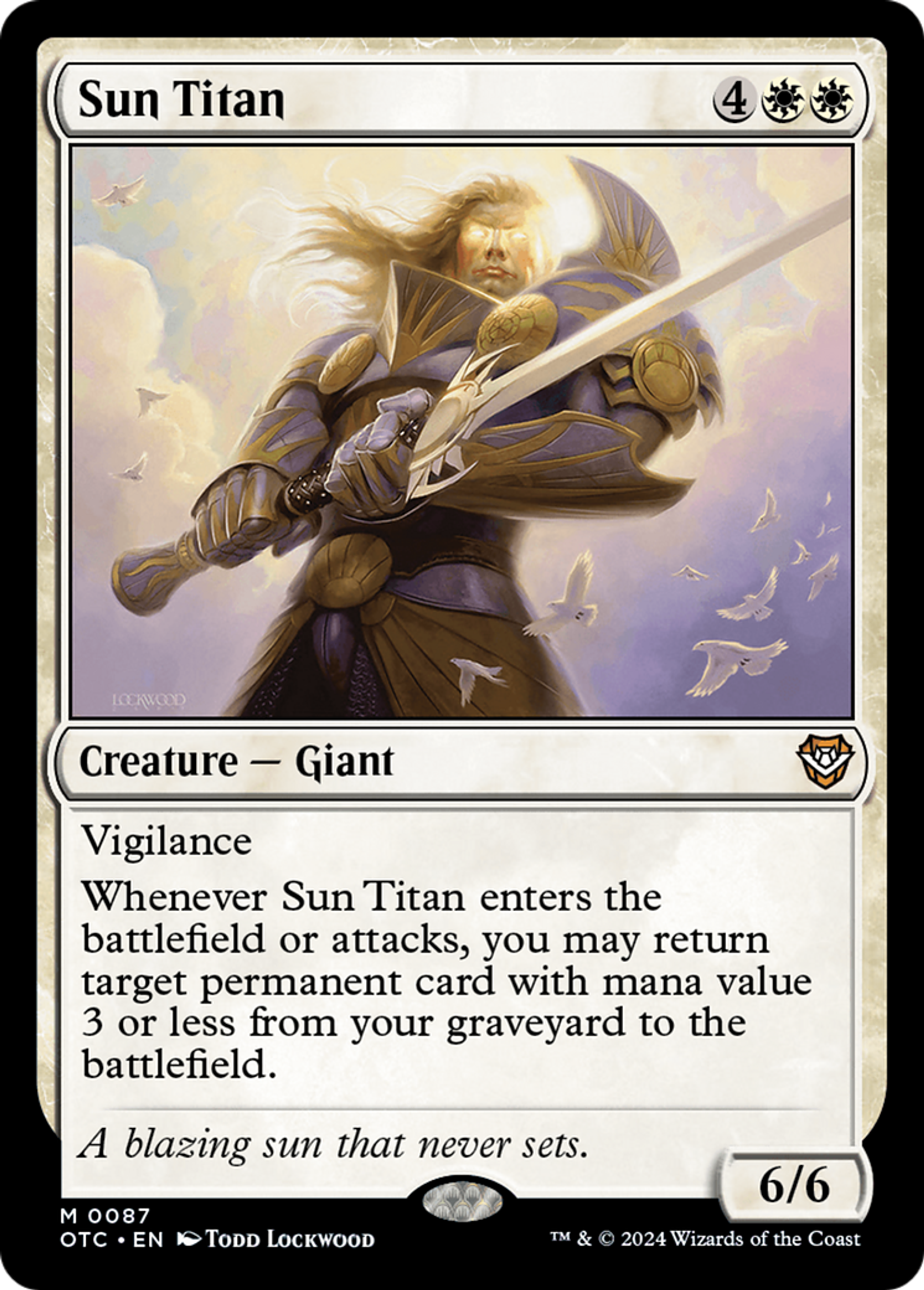 Titan solaire — Outlaws of Thunder Junction Commander — Magic: The Gathering