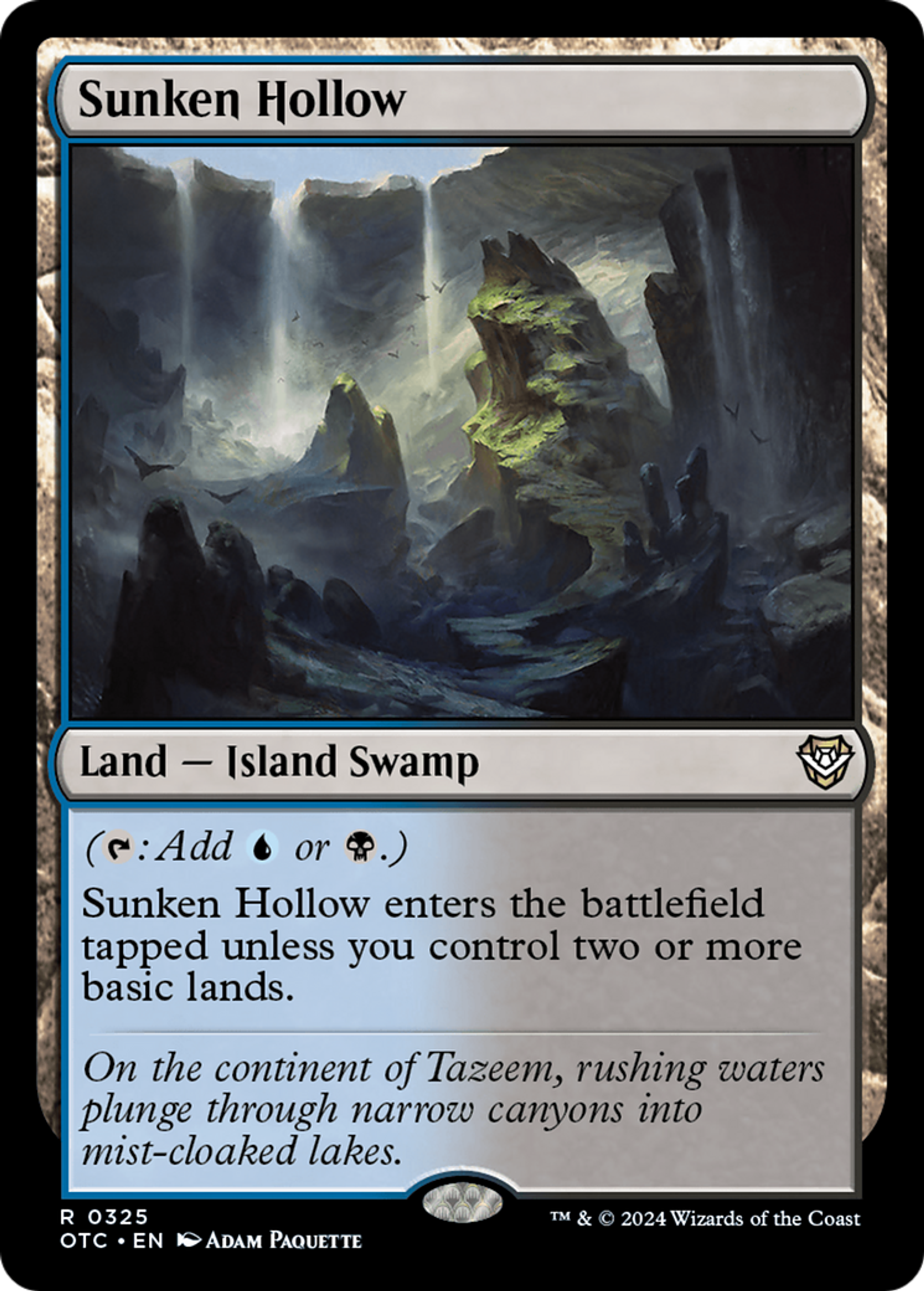 Sunken Hollow — Outlaws of Thunder Junction Commander — Magic: The Gathering