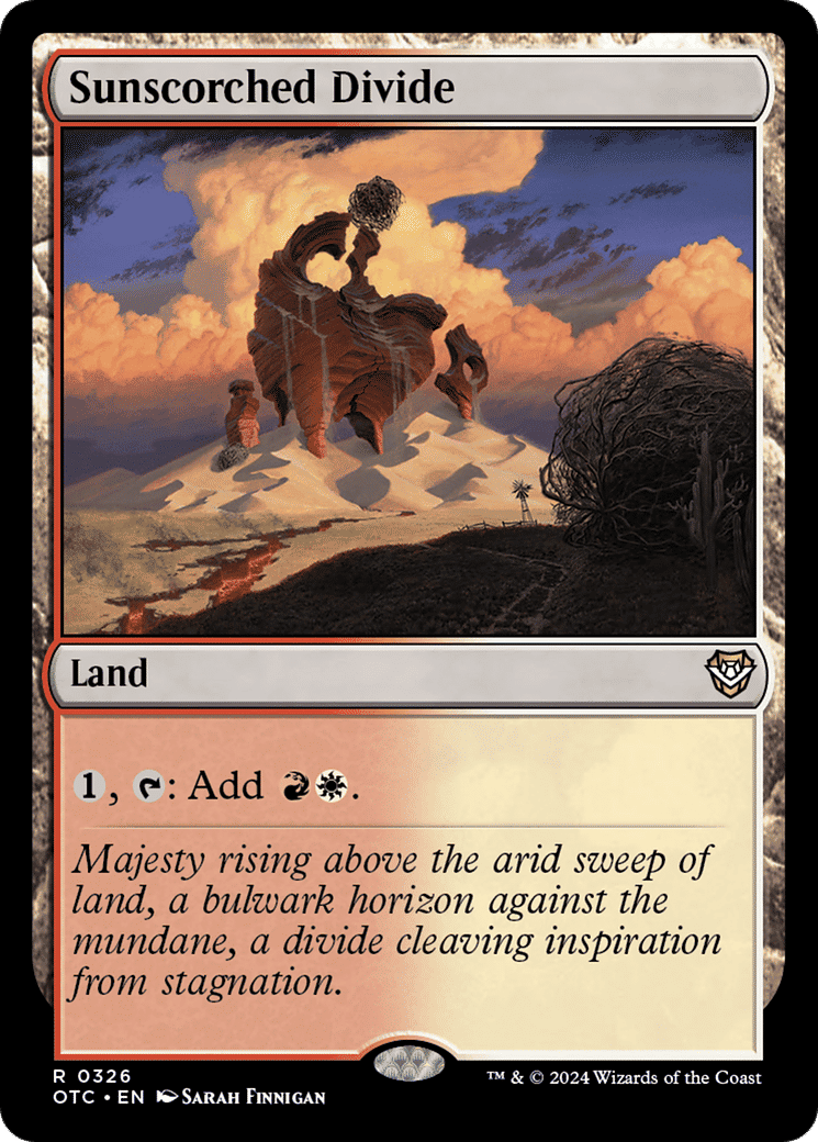 Sunscorched Divide — Outlaws of Thunder Junction Commander — Magic: The Gathering