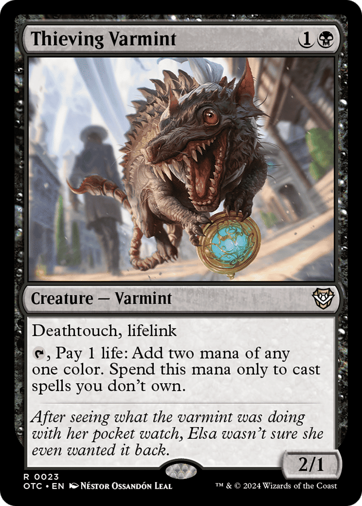 Thieving Varmint — Outlaws of Thunder Junction Commander — Magic: The Gathering