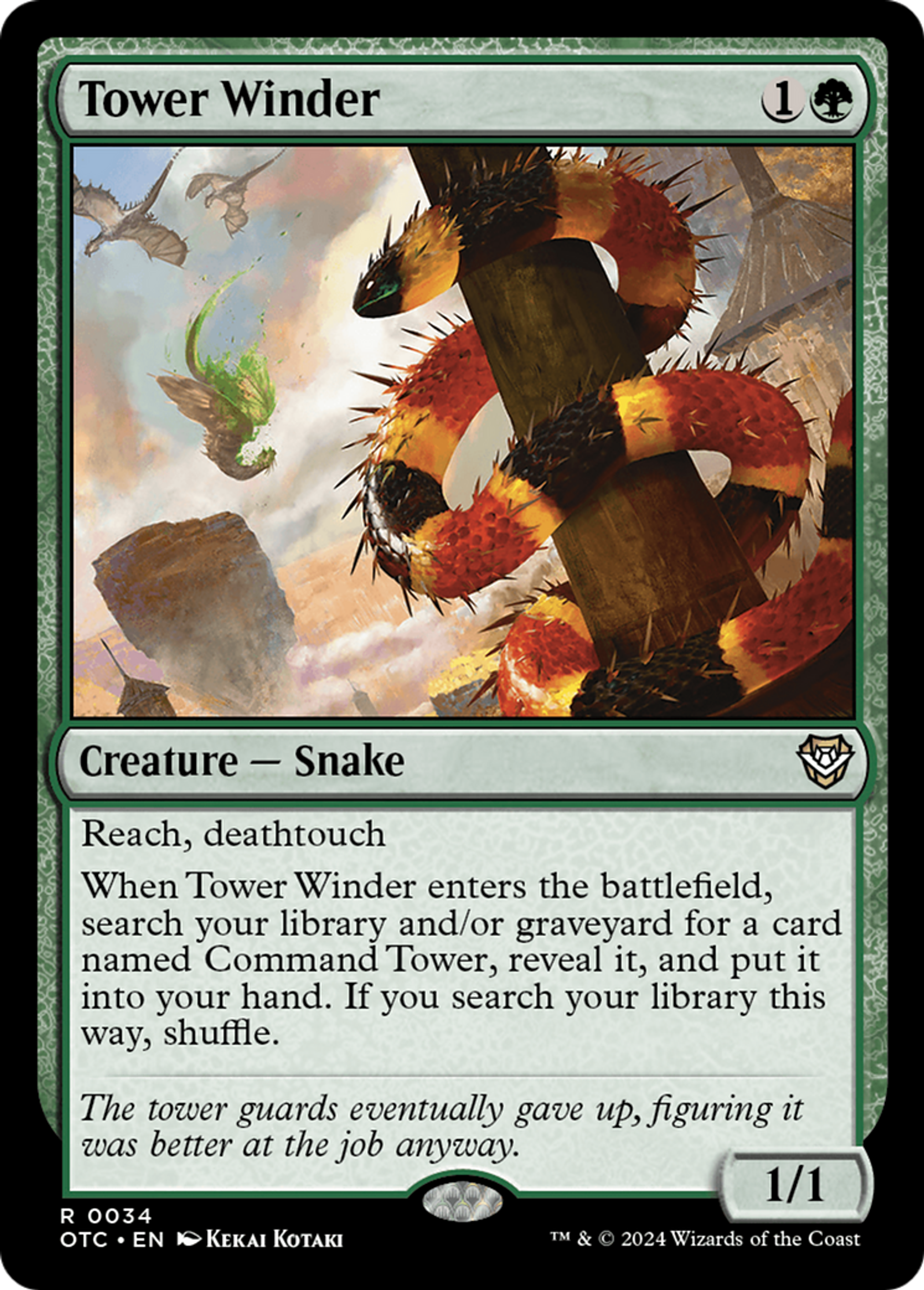 Crotale des tours — Outlaws of Thunder Junction Commander — Magic: The Gathering