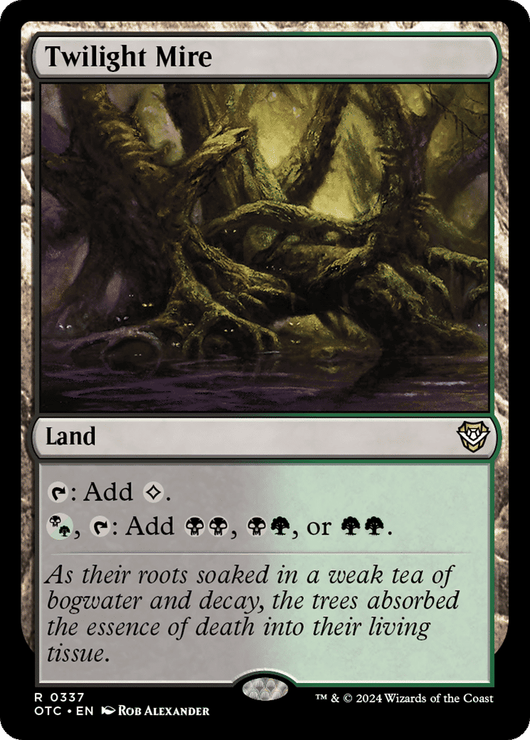 Twilight Mire — Outlaws of Thunder Junction Commander — Magic: The Gathering