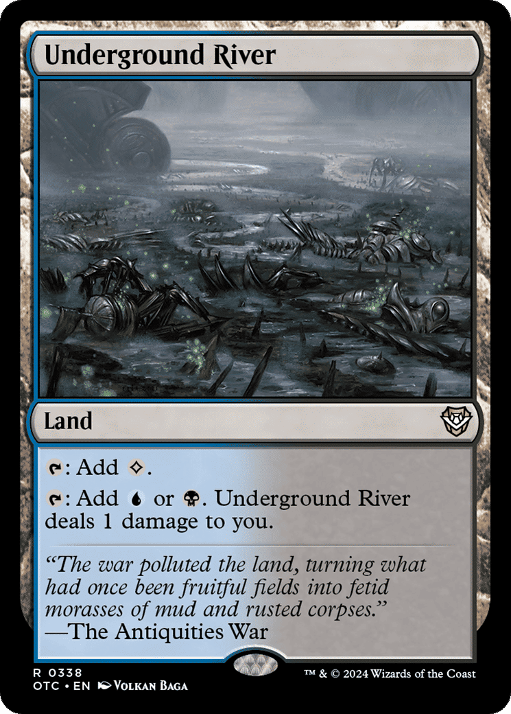 Underground River — Outlaws of Thunder Junction Commander — Magic: The Gathering