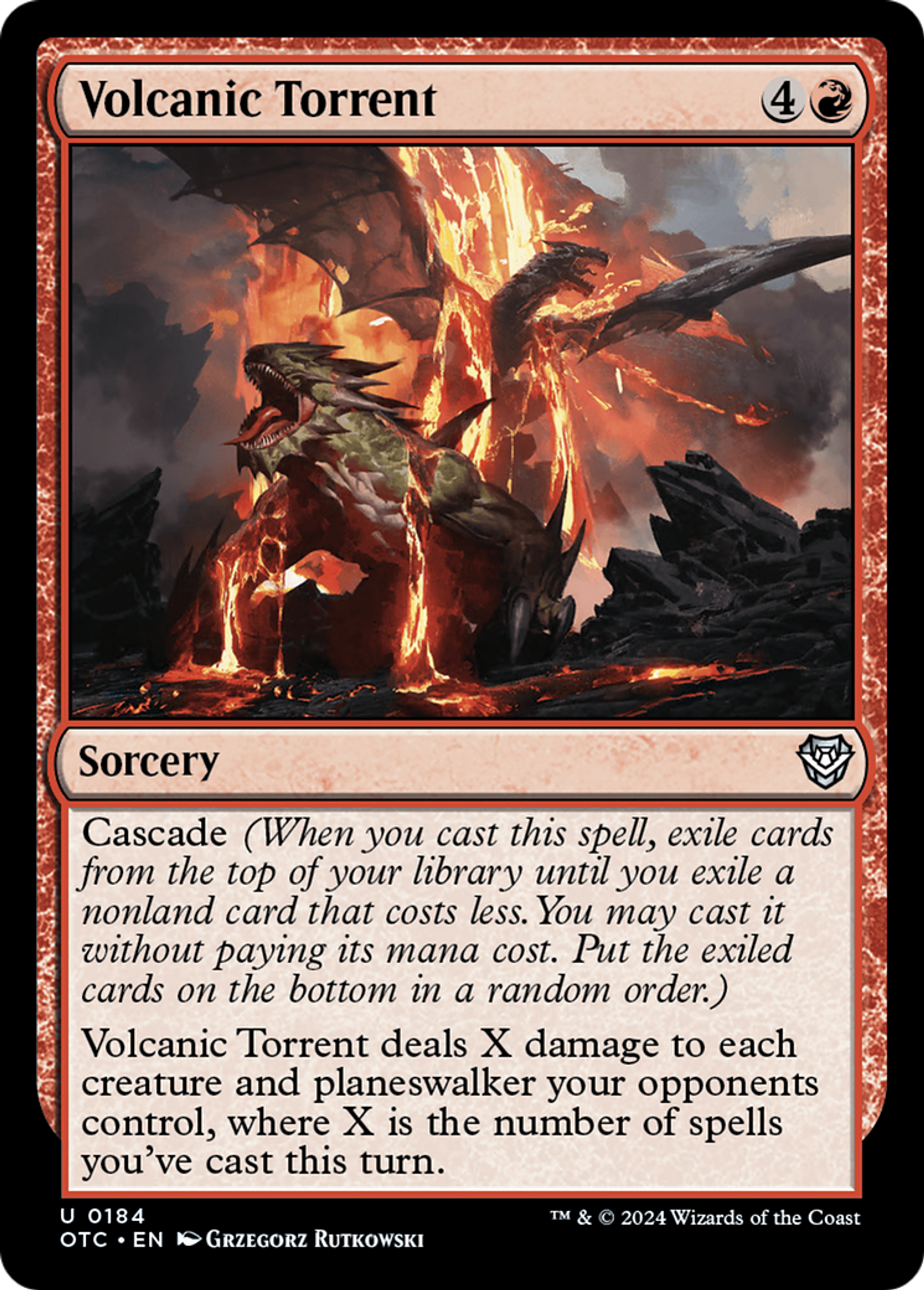 Torrent volcanique — Outlaws of Thunder Junction Commander — Magic: The Gathering