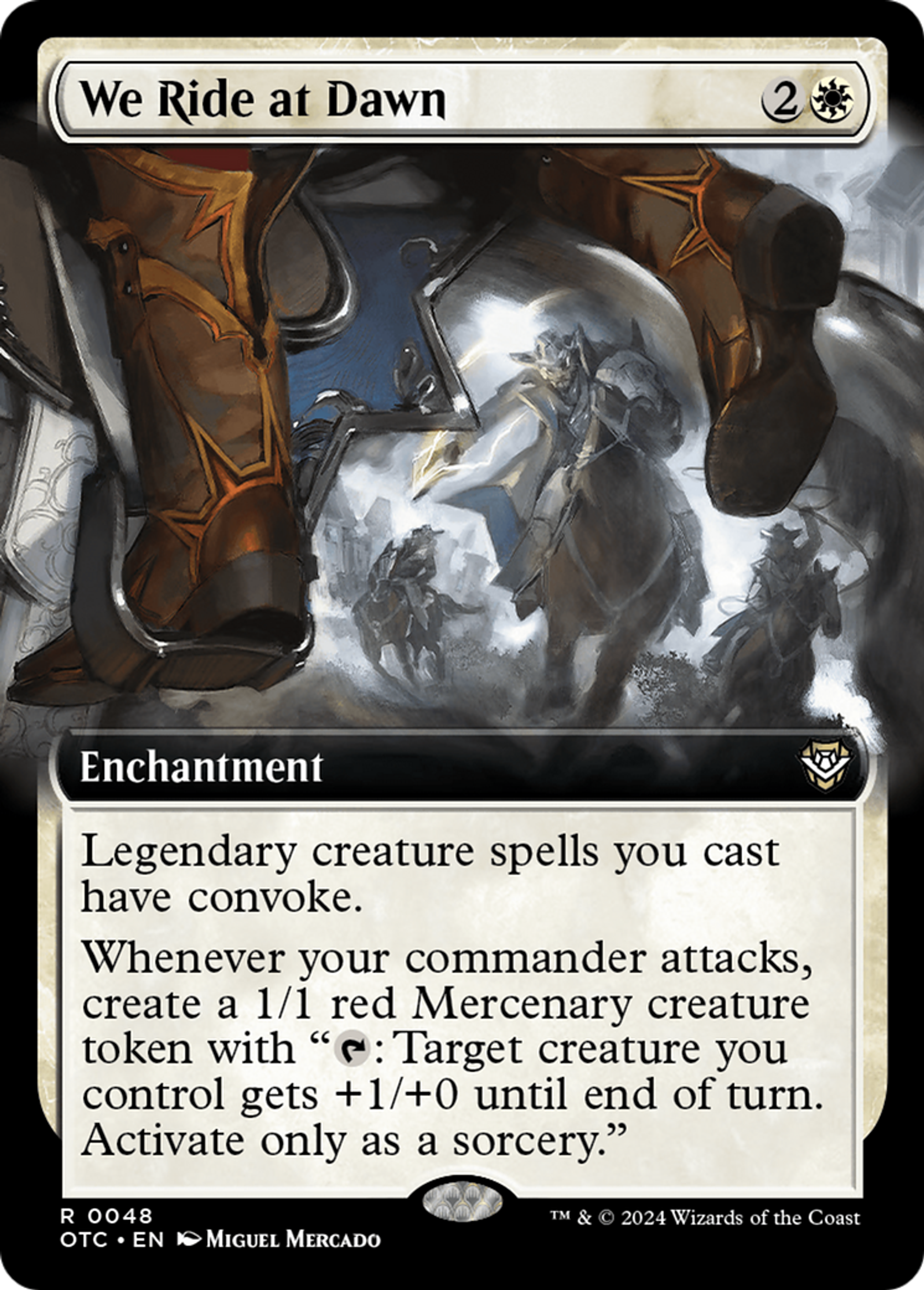 Nous partons à l'aube — Outlaws of Thunder Junction Commander — Magic: The Gathering