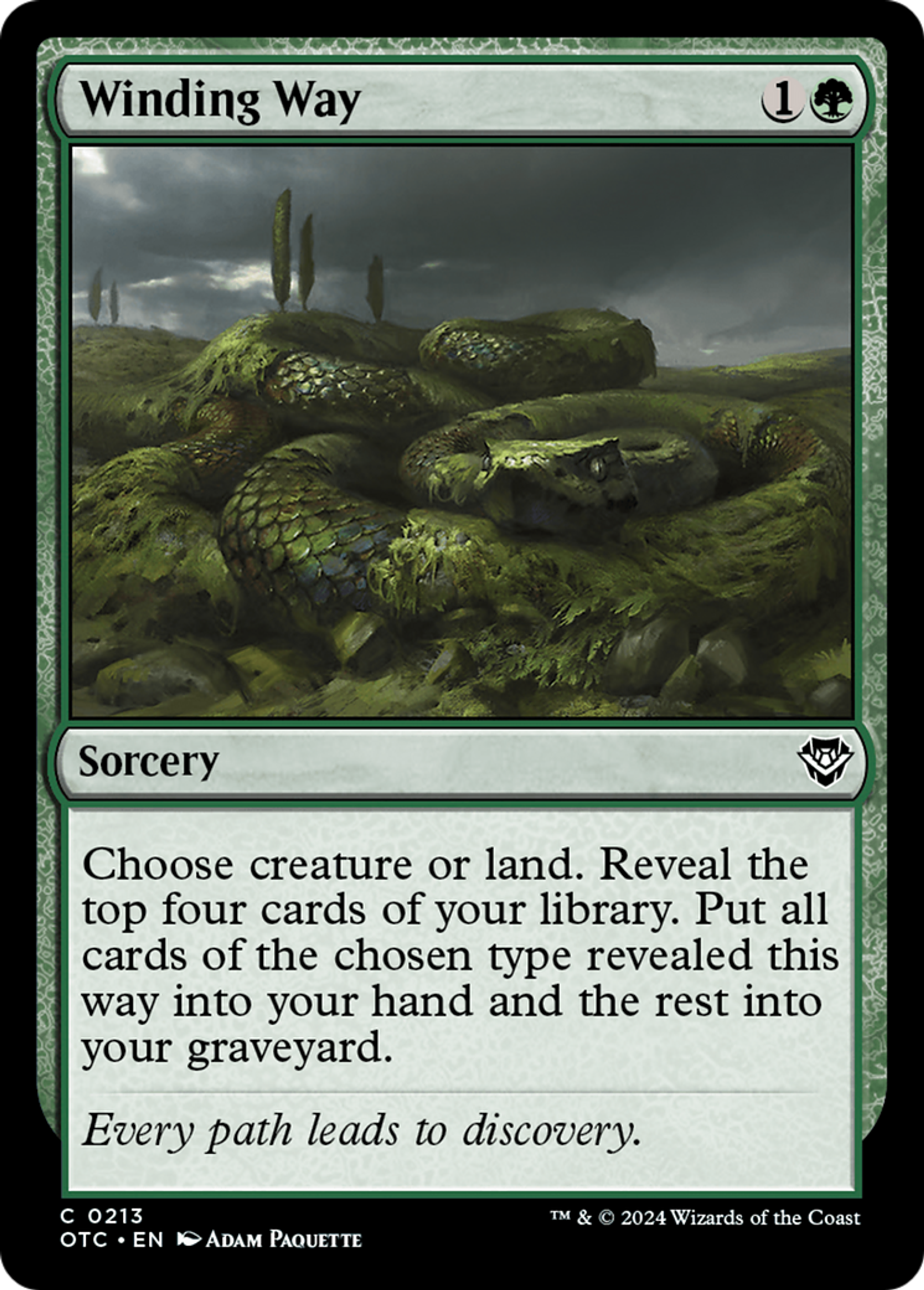 Voie sinueuse — Outlaws of Thunder Junction Commander — Magic: The Gathering
