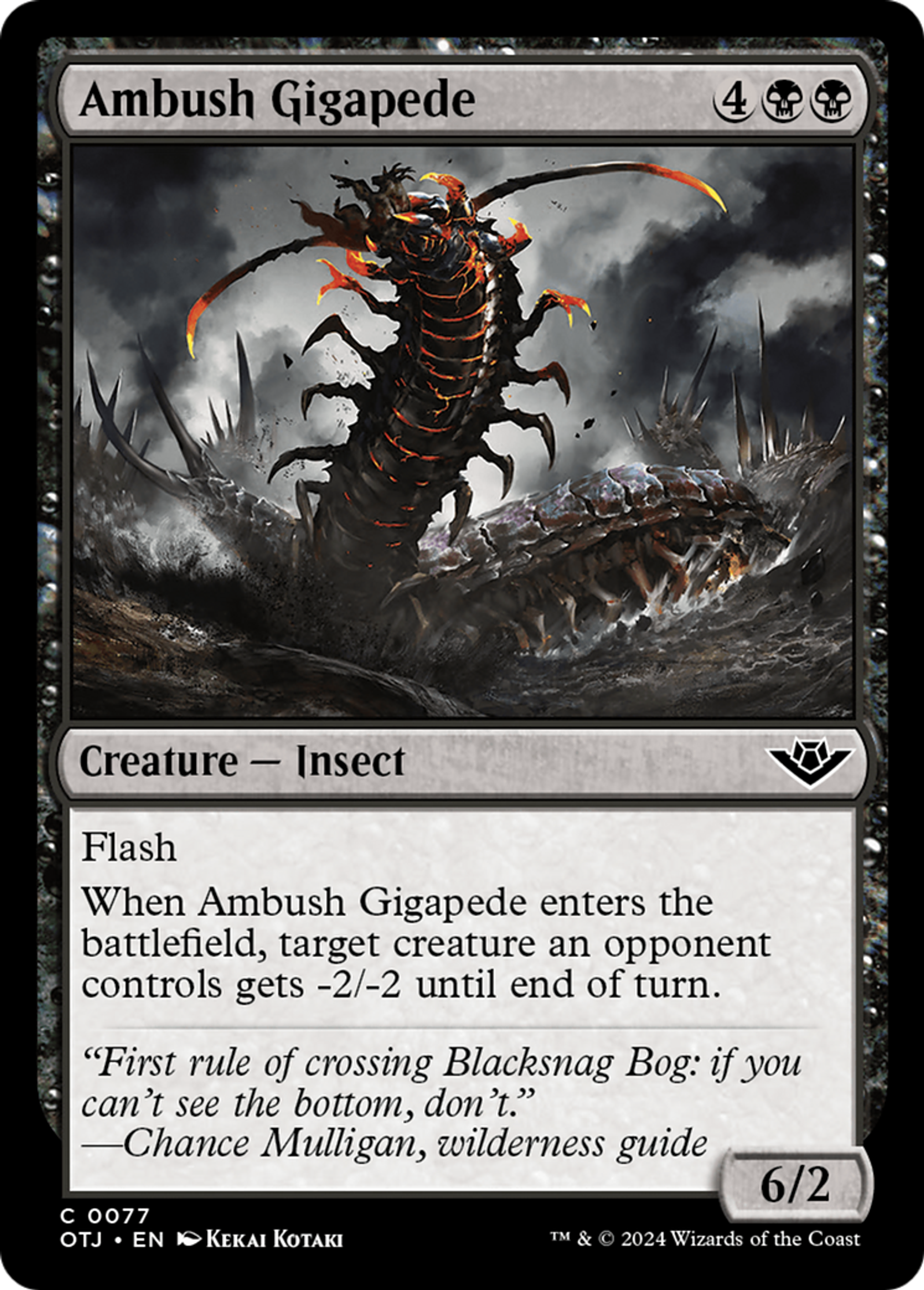 Ambush Gigapede — Outlaws of Thunder Junction — Magic: The Gathering