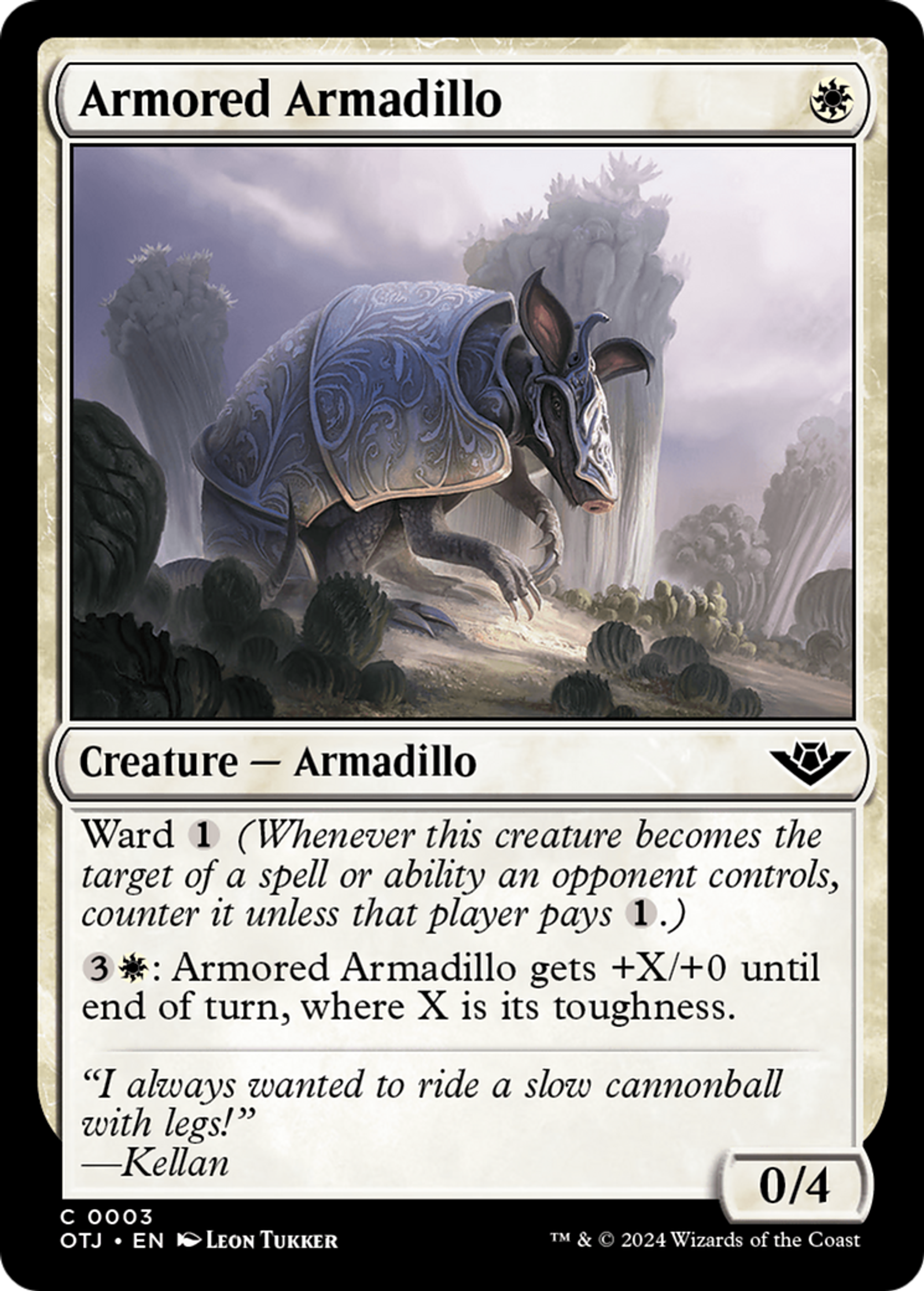 Armored Armadillo — Outlaws of Thunder Junction — Magic: The Gathering