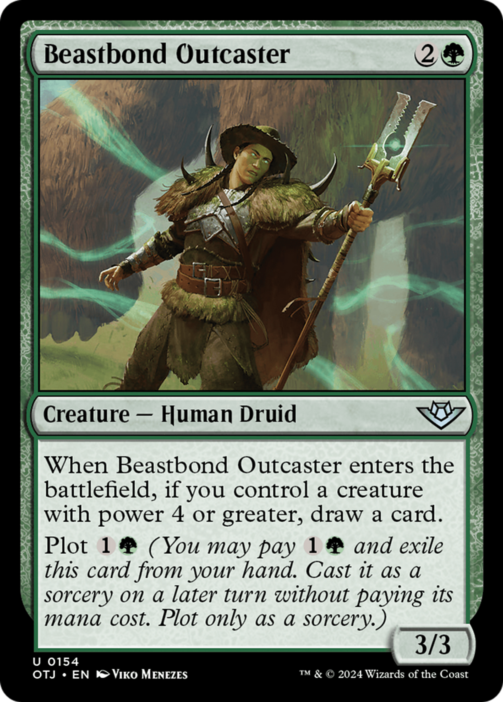 Beastbond Outcaster — Outlaws of Thunder Junction — Magic: The Gathering