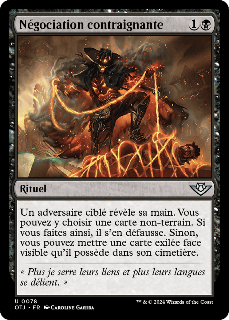 Négociation contraignante — Outlaws of Thunder Junction — Magic: The Gathering