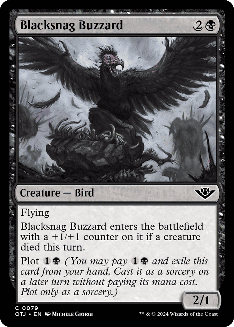 Blacksnag Buzzard — Outlaws of Thunder Junction — Magic: The Gathering