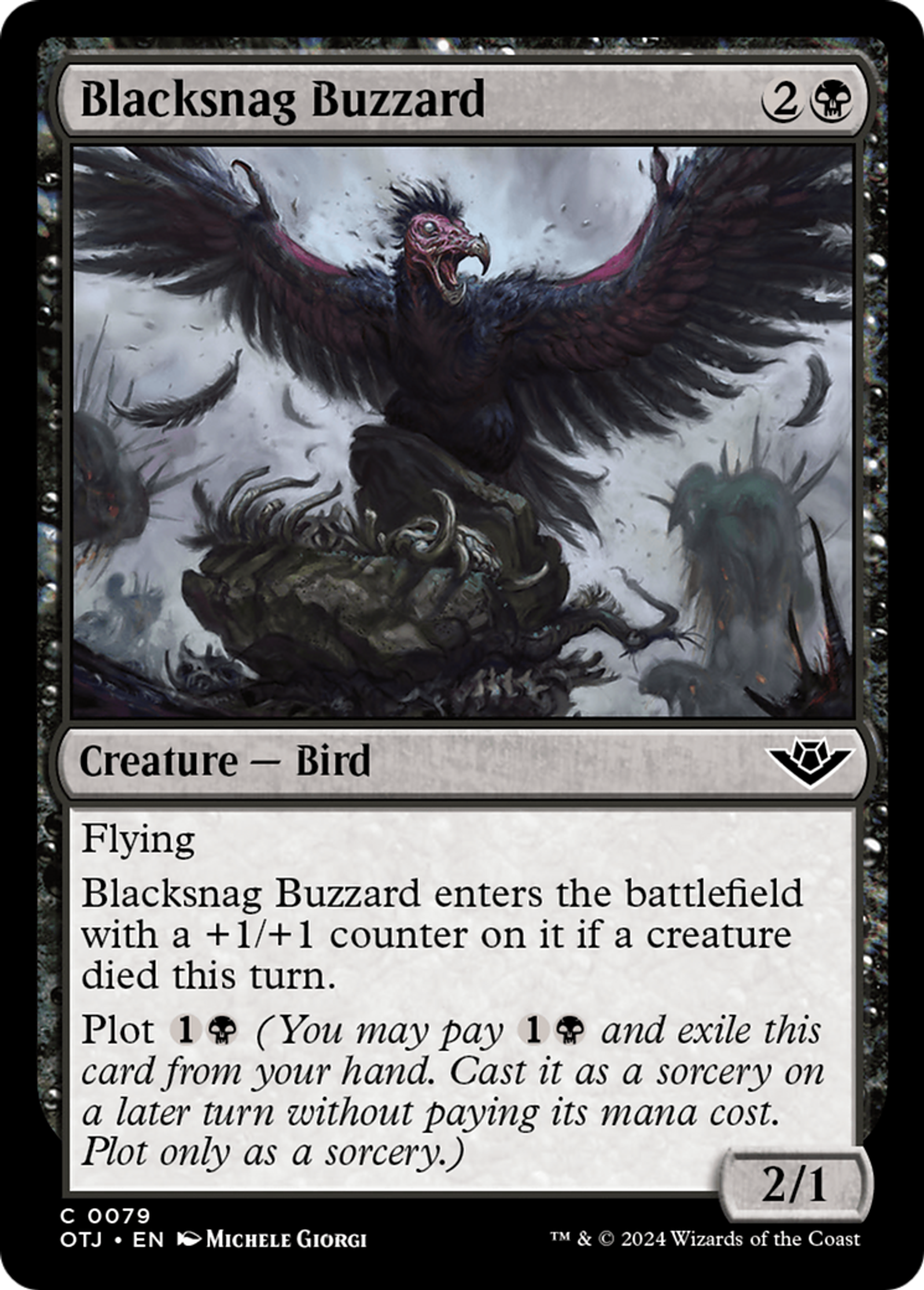 Blacksnag Buzzard — Outlaws of Thunder Junction — Magic: The Gathering