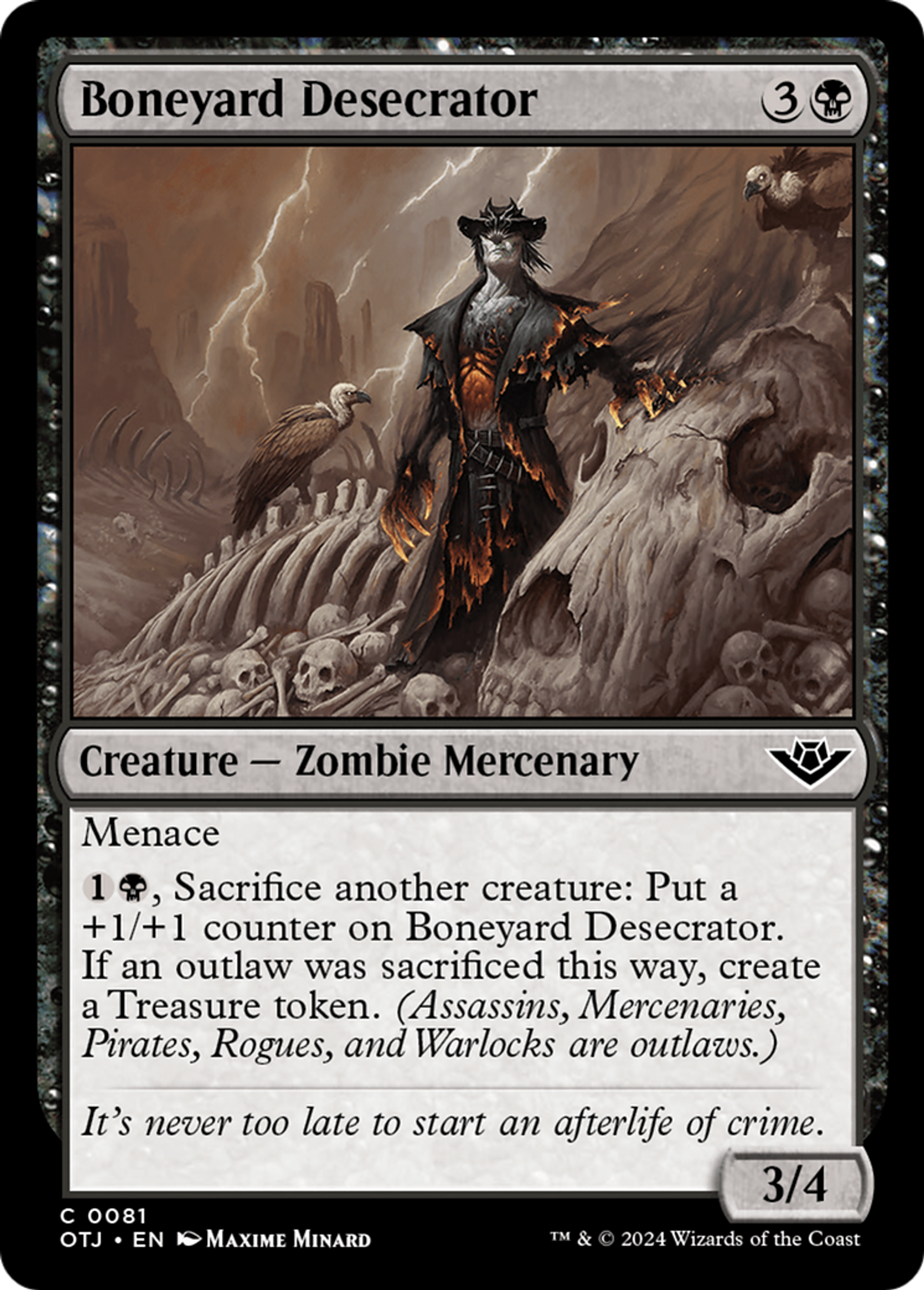 Profanateur d'ossuaire — Outlaws of Thunder Junction — Magic: The Gathering