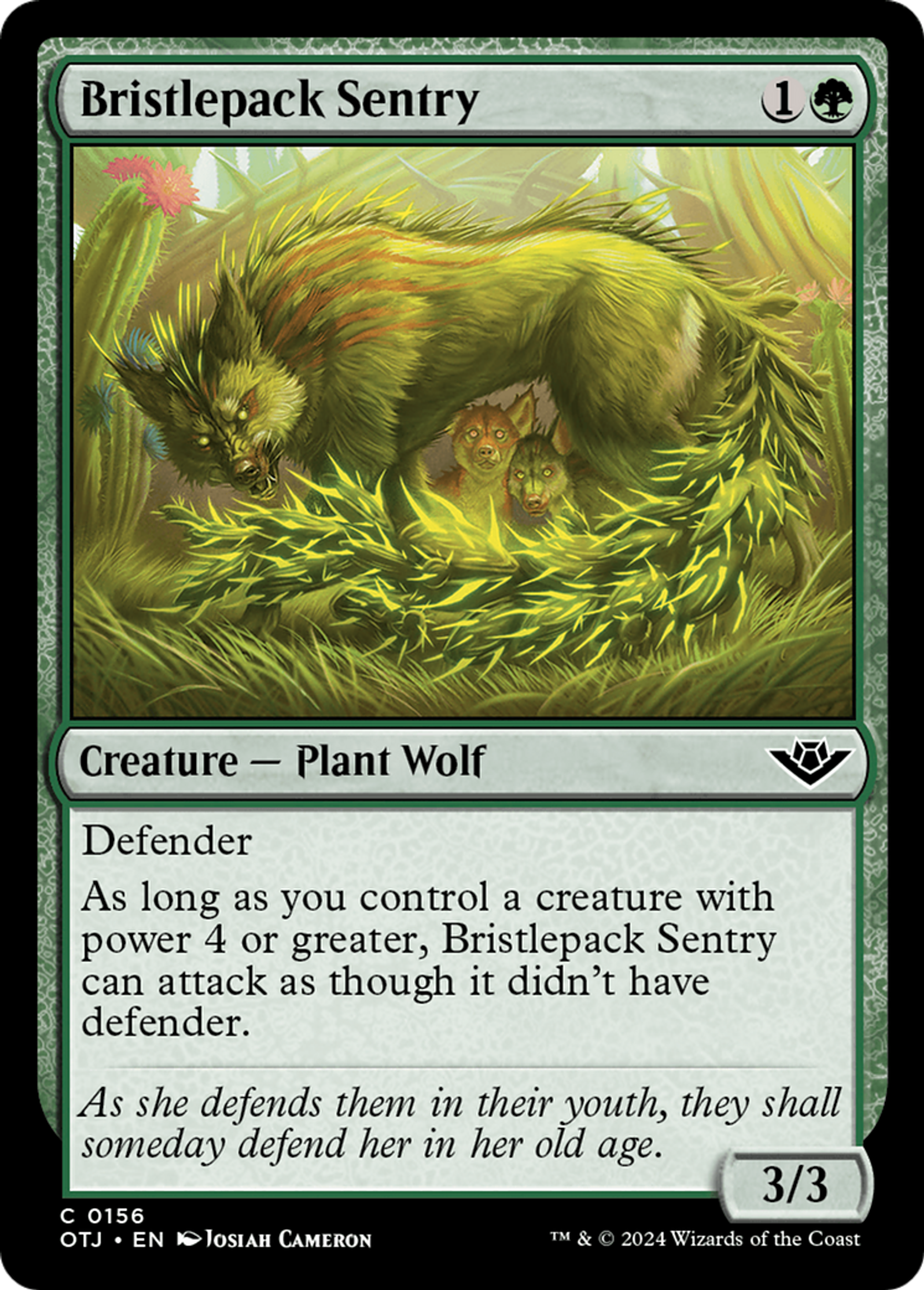 Sentinelle de meute à piquants — Outlaws of Thunder Junction — Magic: The Gathering
