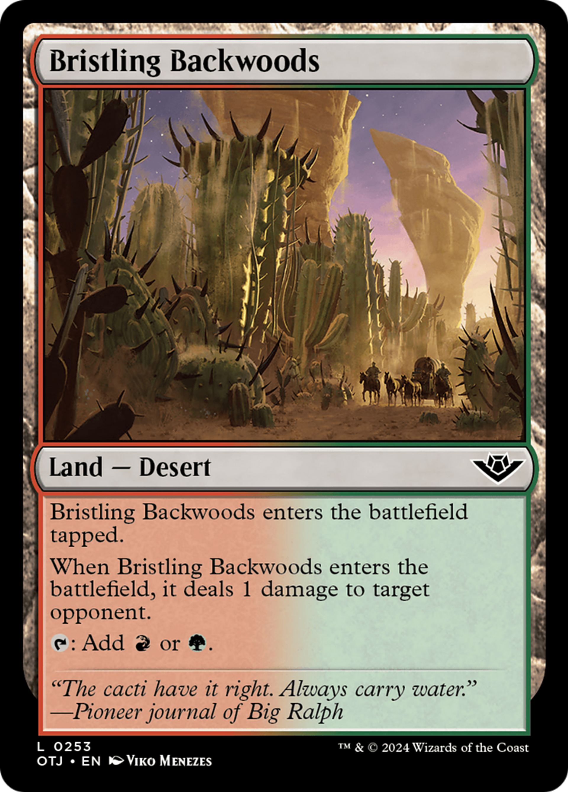 Forêt sauvage épineuse — Outlaws of Thunder Junction — Magic: The Gathering