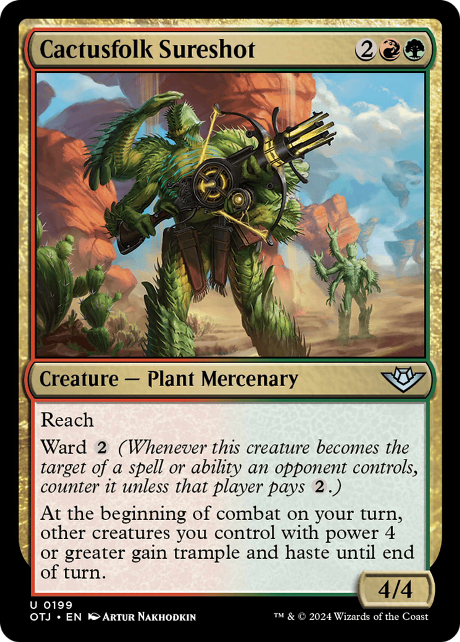 Cactusfolk Sureshot — Outlaws of Thunder Junction — Magic: The Gathering