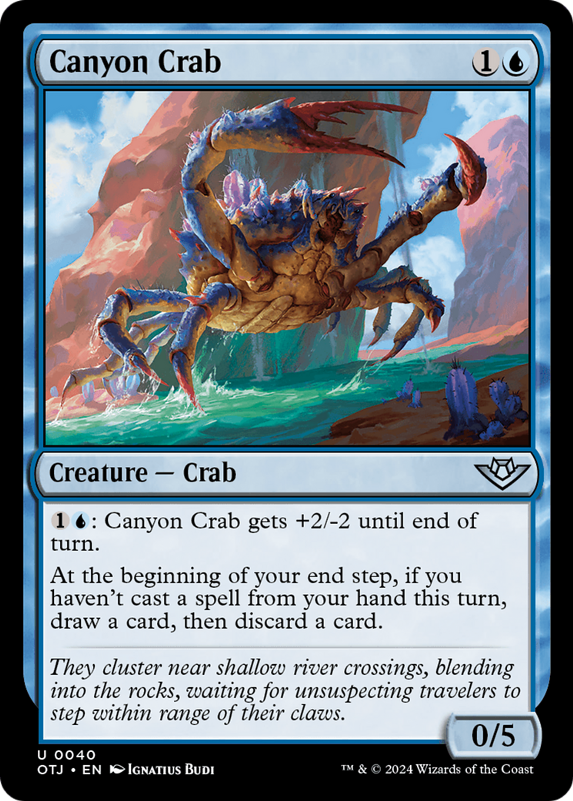 Crabe des canyons — Outlaws of Thunder Junction — Magic: The Gathering