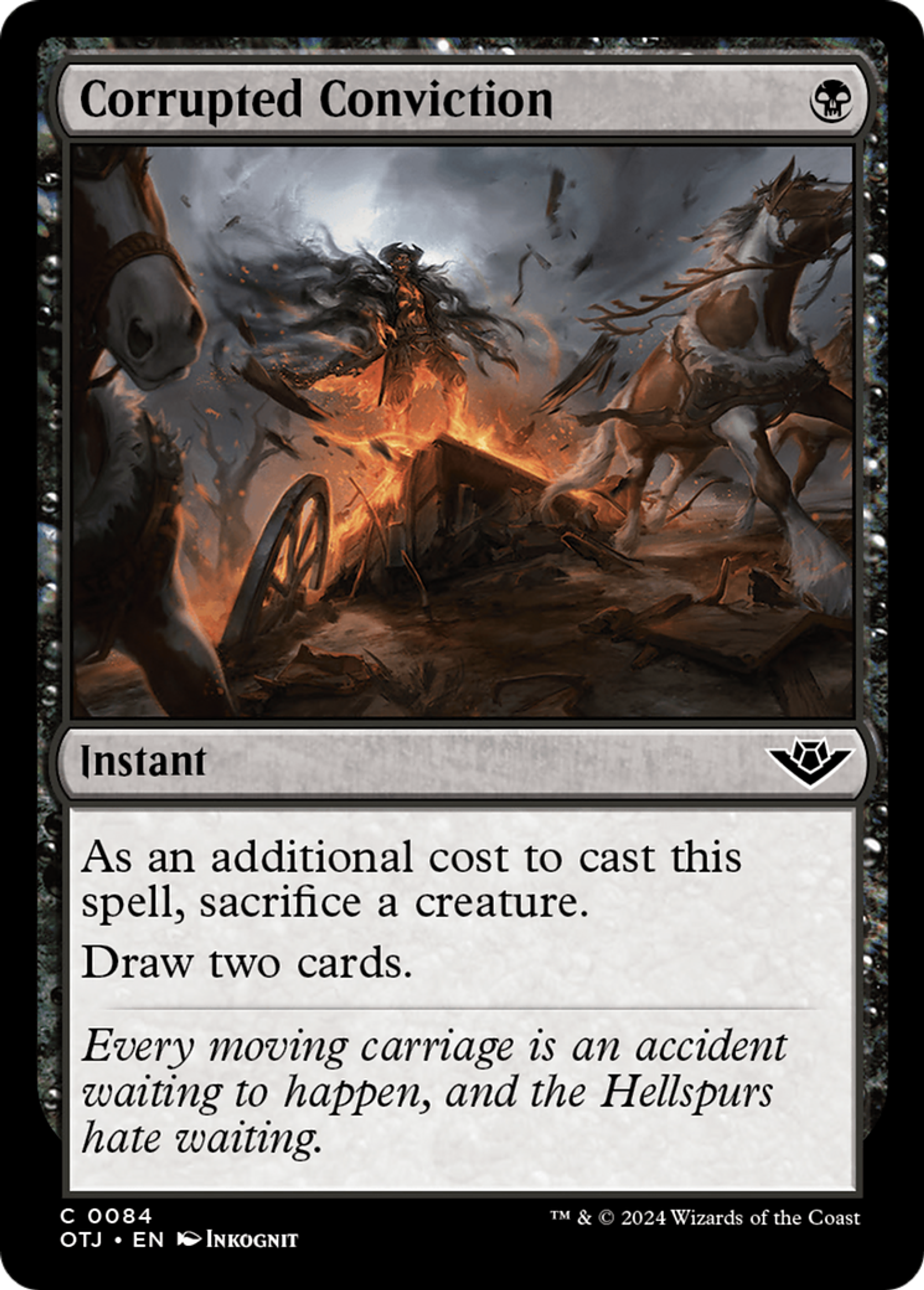 Conviction corrompue — Outlaws of Thunder Junction — Magic: The Gathering