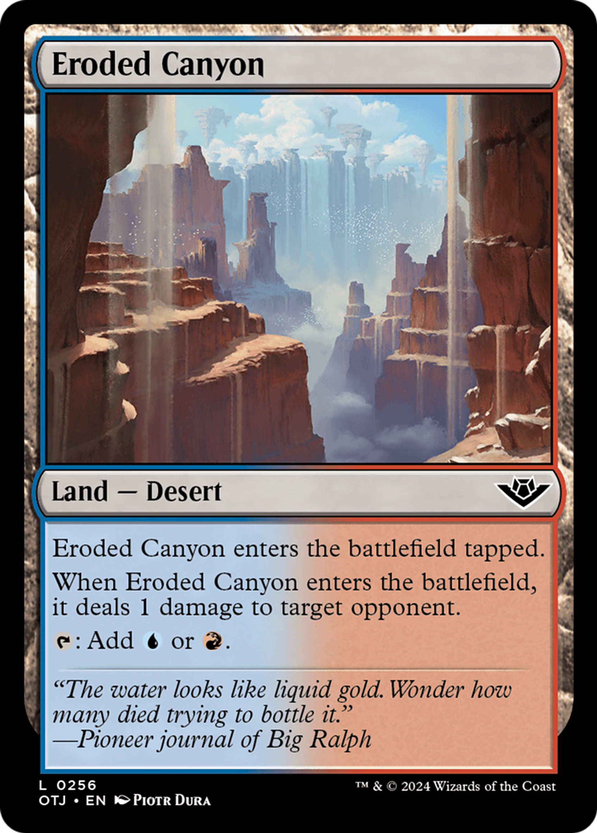 Eroded Canyon — Outlaws of Thunder Junction — Magic: The Gathering
