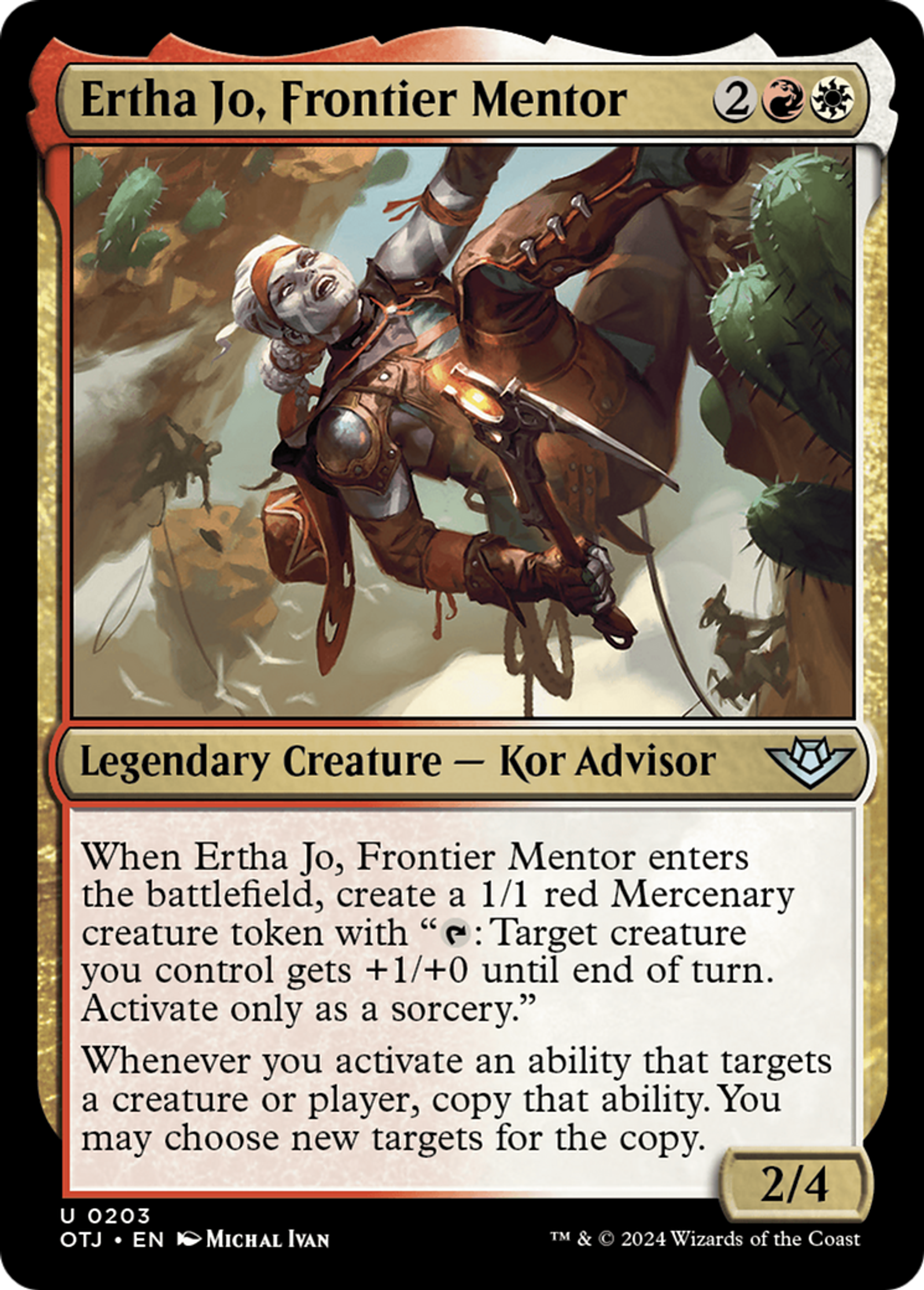 Ertha Jo, Frontier Mentor — Outlaws of Thunder Junction — Magic: The Gathering