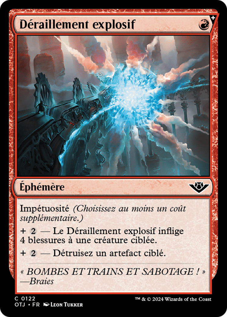 Déraillement explosif — Outlaws of Thunder Junction — Magic: The Gathering