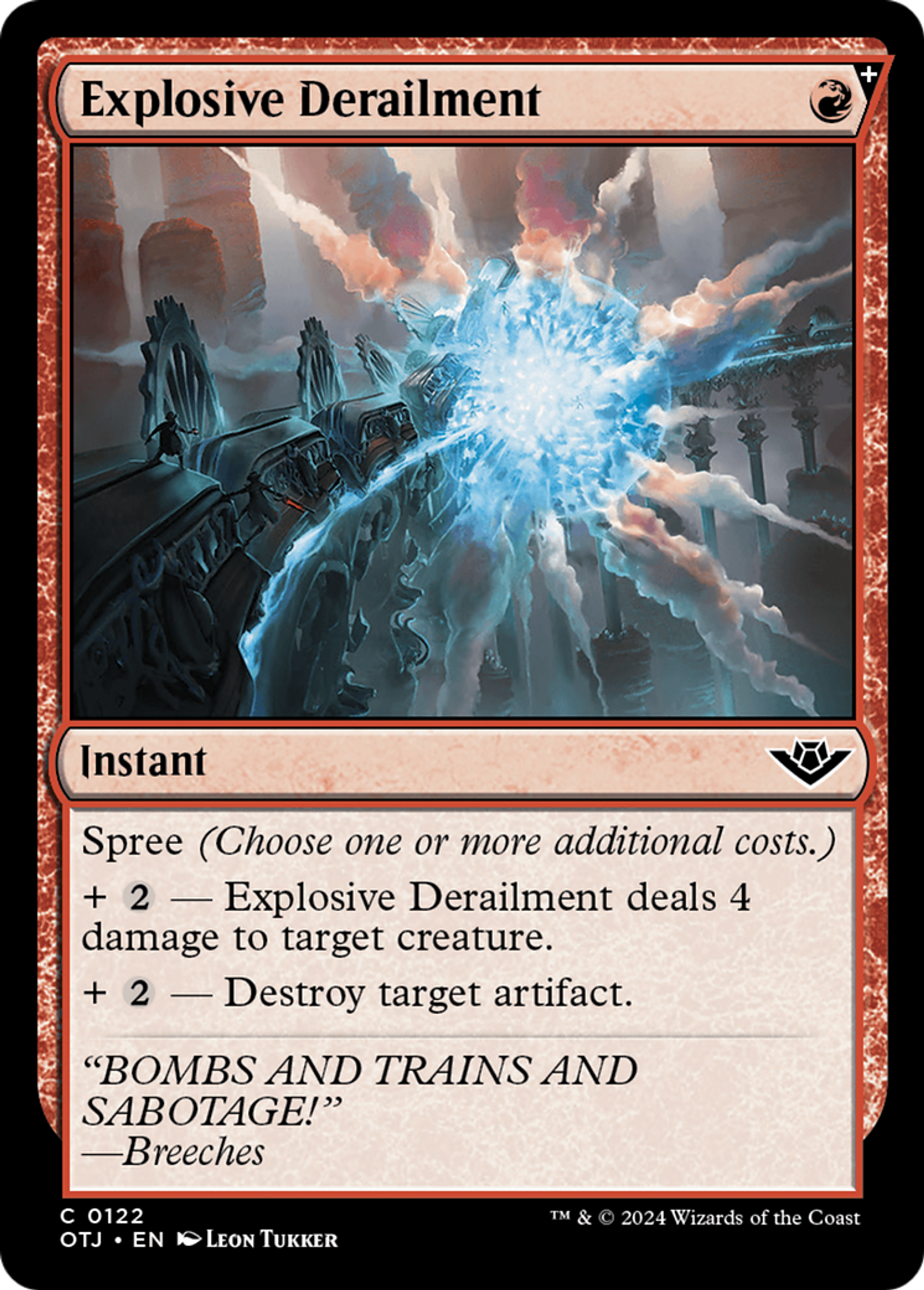 Explosive Derailment — Outlaws of Thunder Junction — Magic: The Gathering