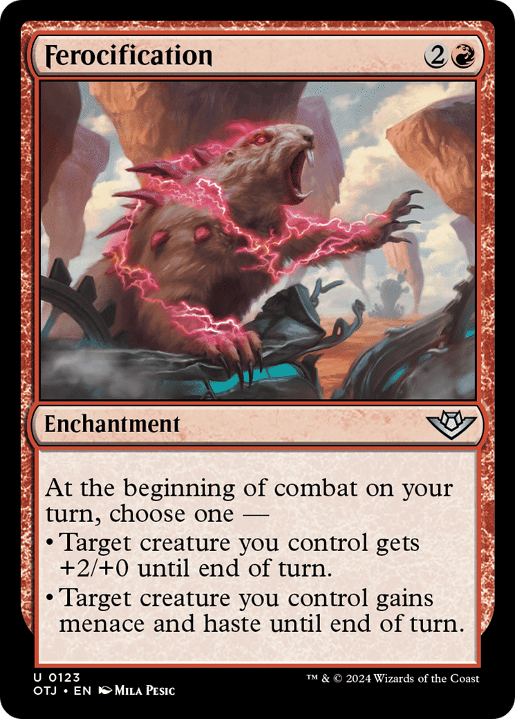 Ferocification — Outlaws of Thunder Junction — Magic: The Gathering