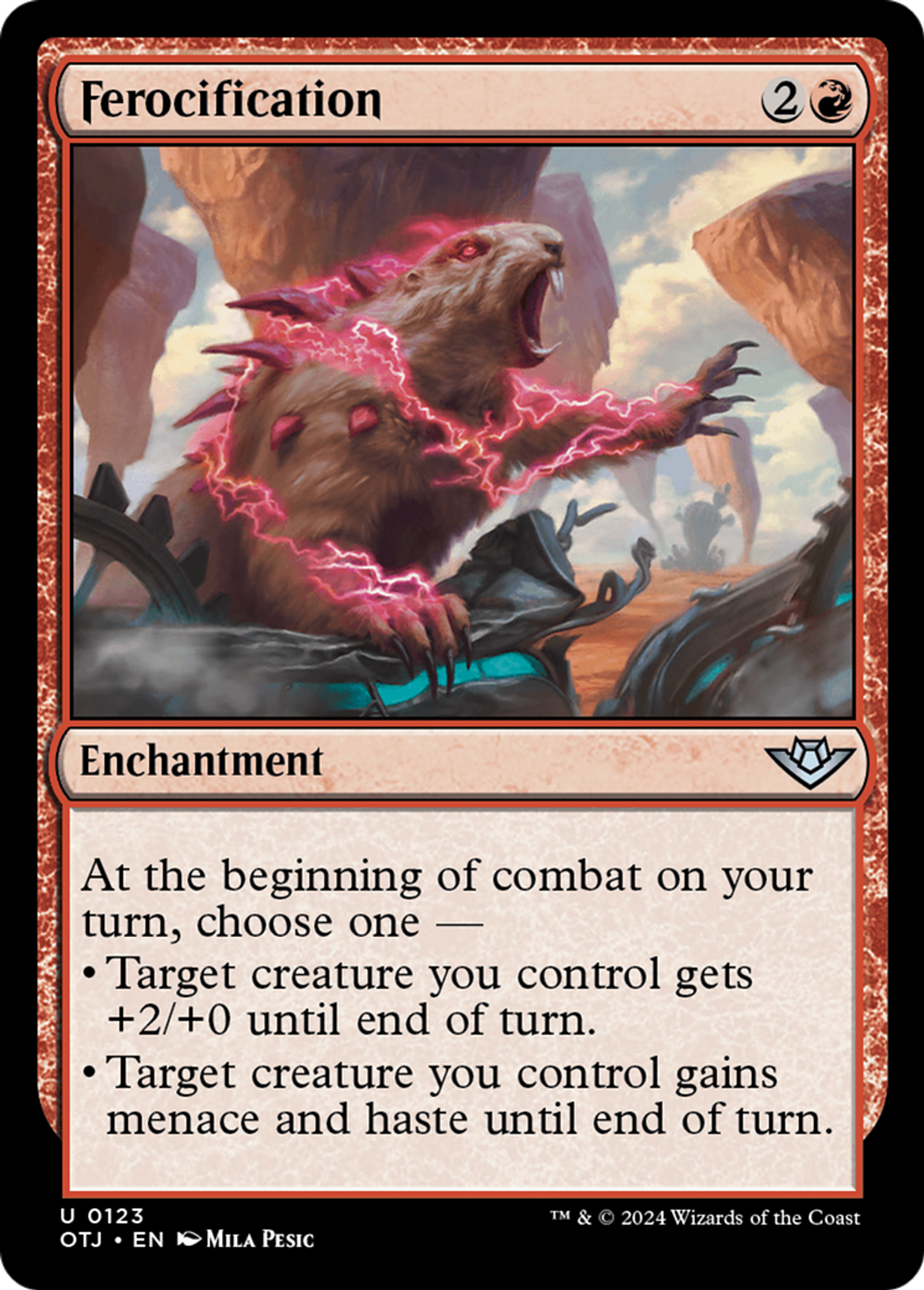Ferocification — Outlaws of Thunder Junction — Magic: The Gathering