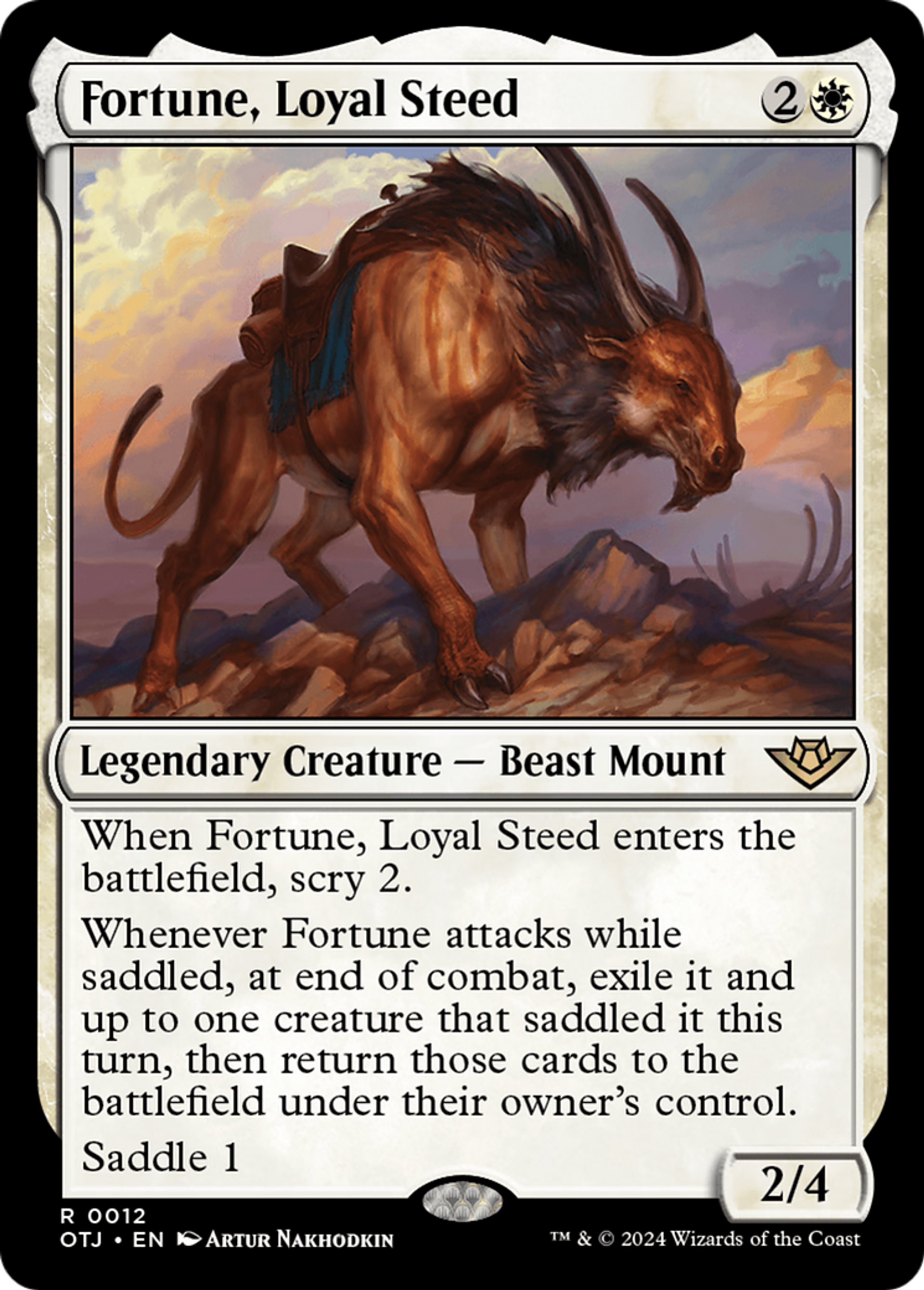 Fortune, Loyal Steed — Outlaws of Thunder Junction — Magic: The Gathering