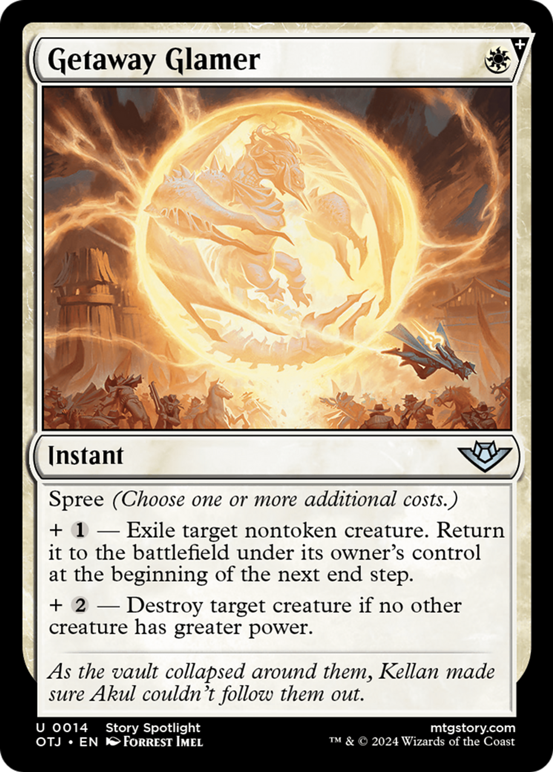 Getaway Glamer — Outlaws of Thunder Junction — Magic: The Gathering