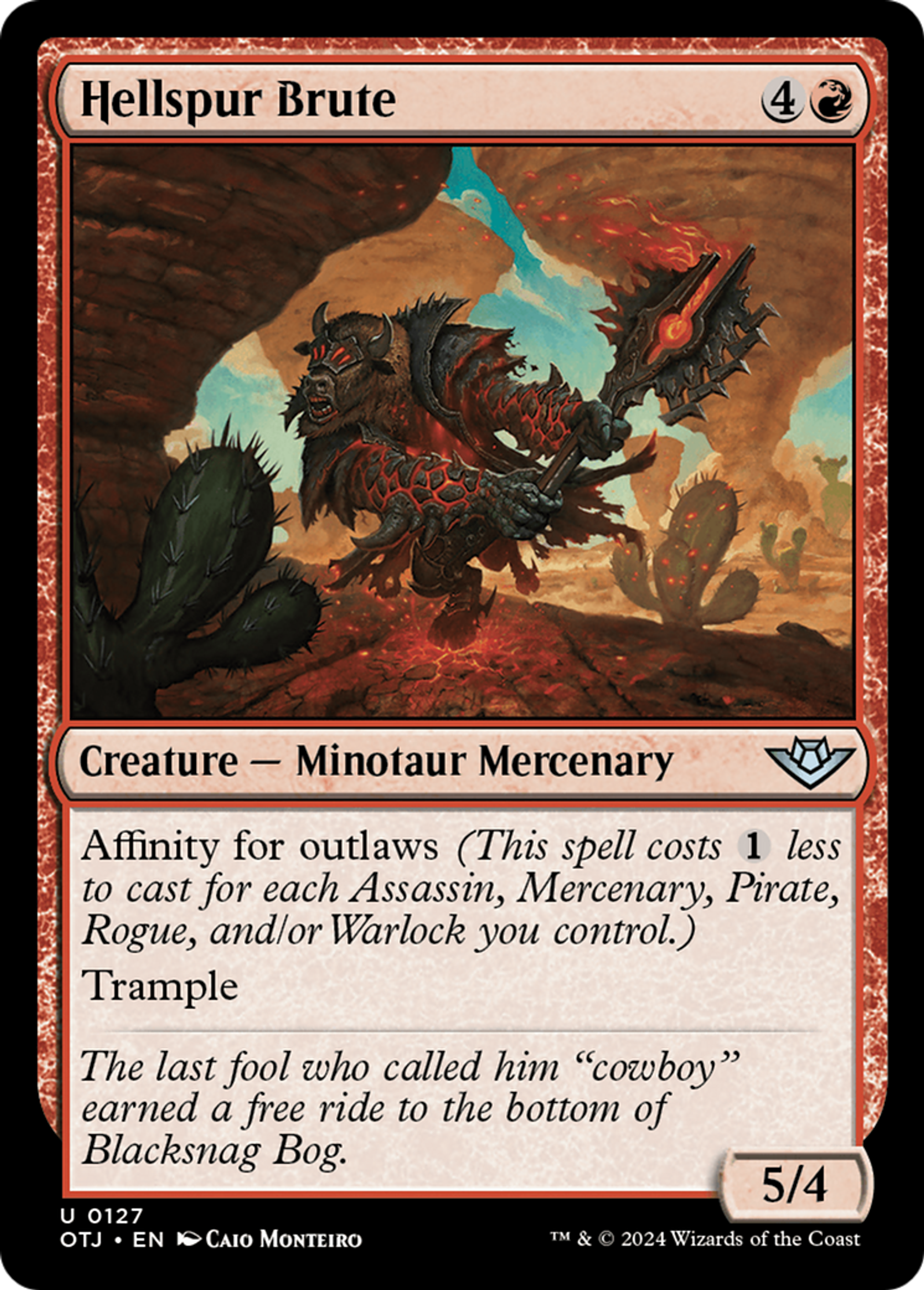 Hellspur Brute — Outlaws of Thunder Junction — Magic: The Gathering