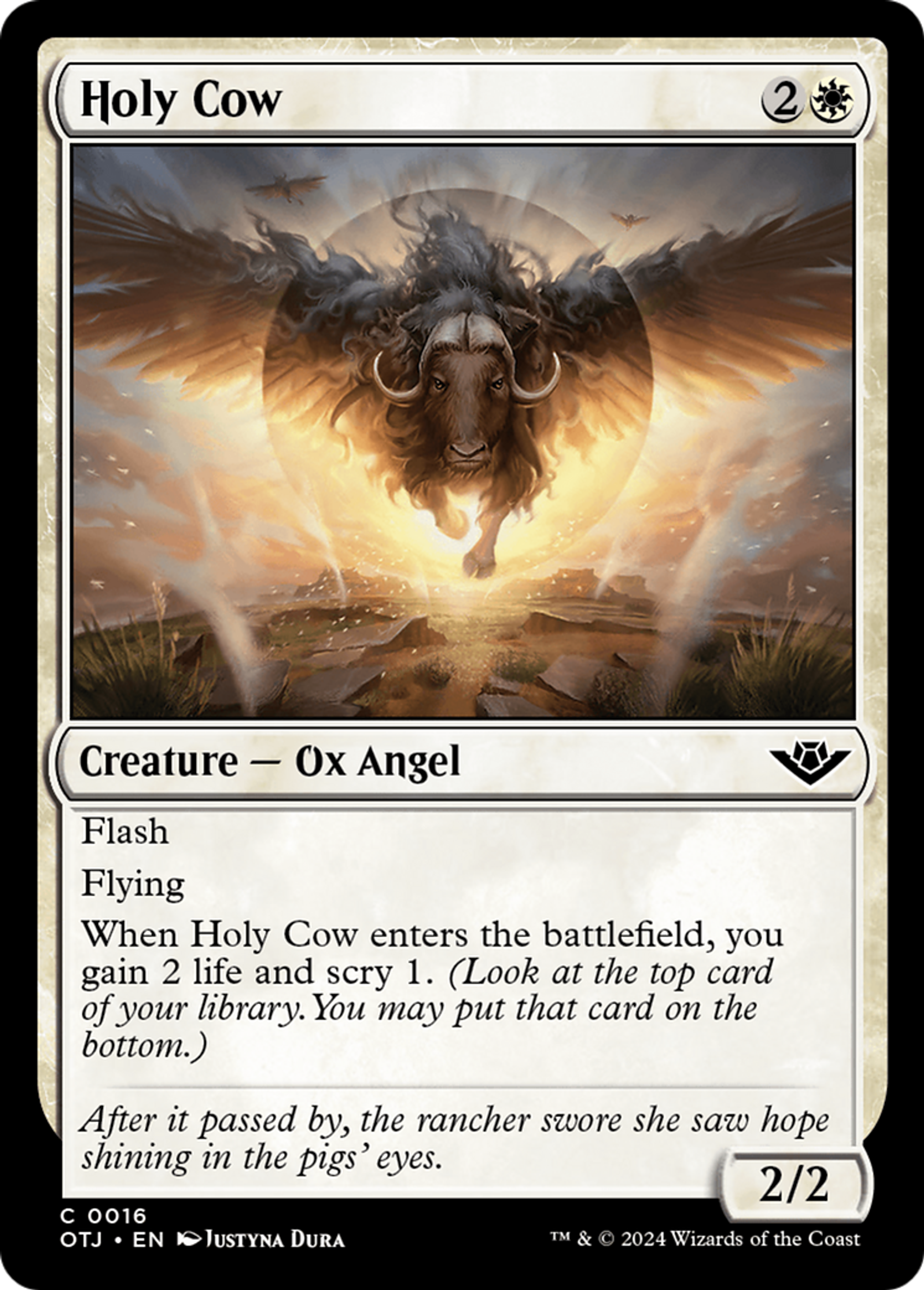 Holy Cow — Outlaws of Thunder Junction — Magic: The Gathering