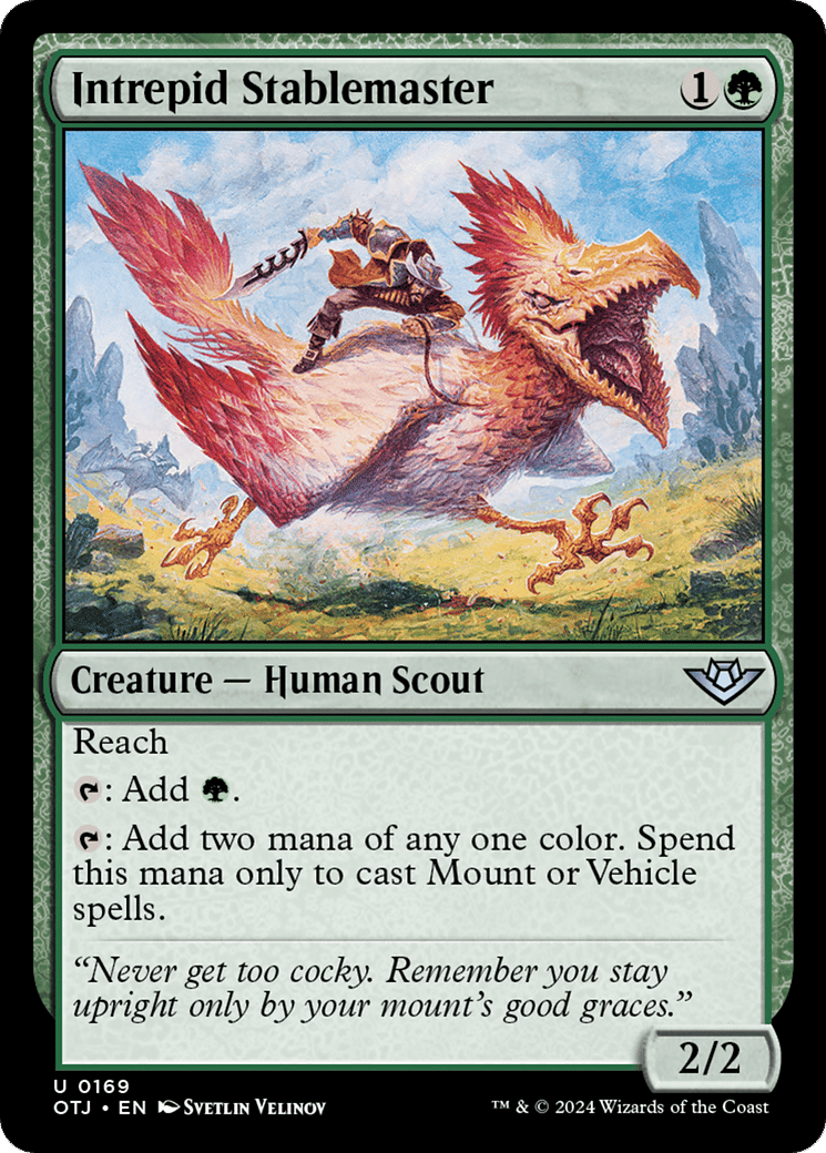 Intrepid Stablemaster — Outlaws of Thunder Junction — Magic: The Gathering