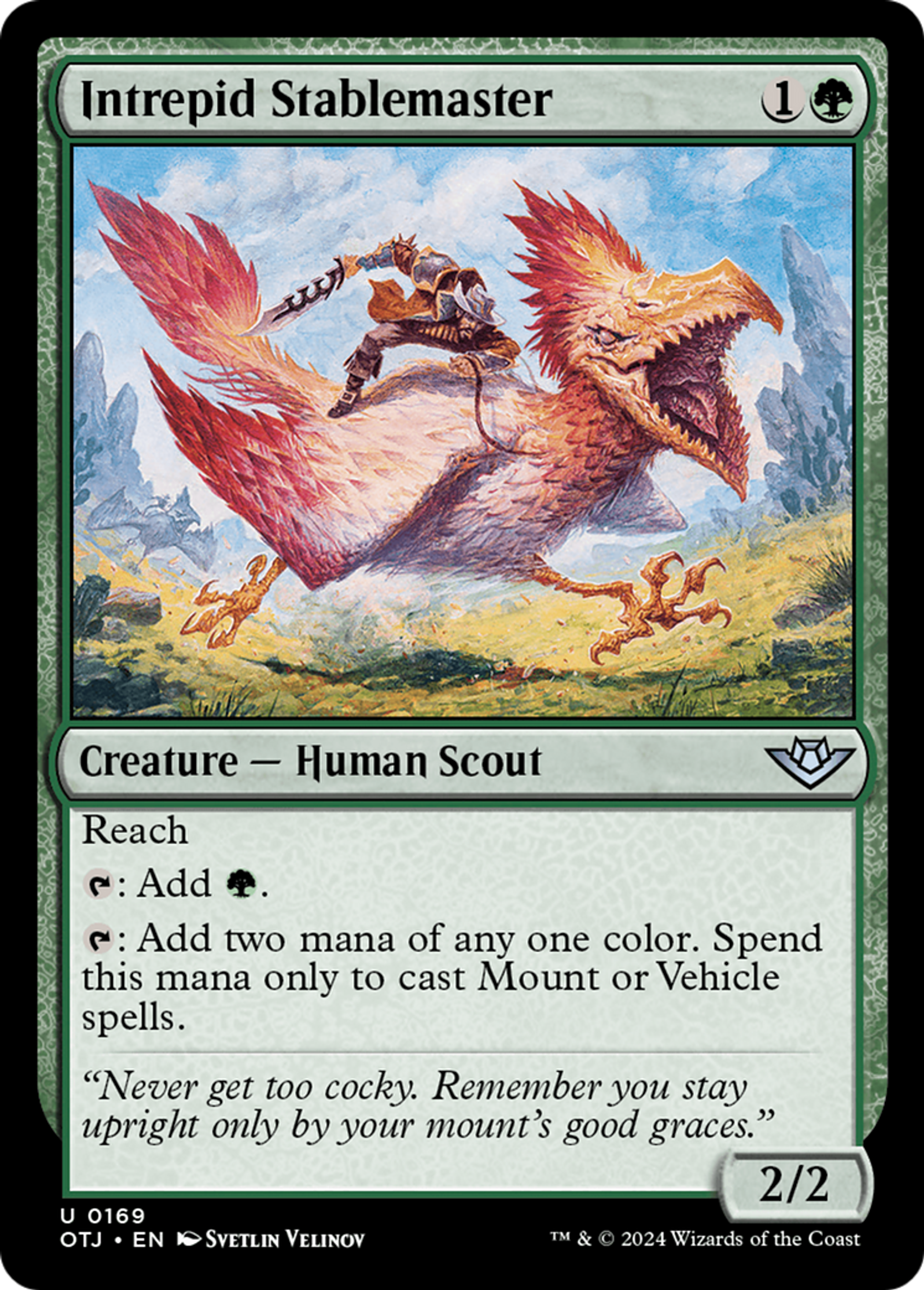 Intrepid Stablemaster — Outlaws of Thunder Junction — Magic: The Gathering