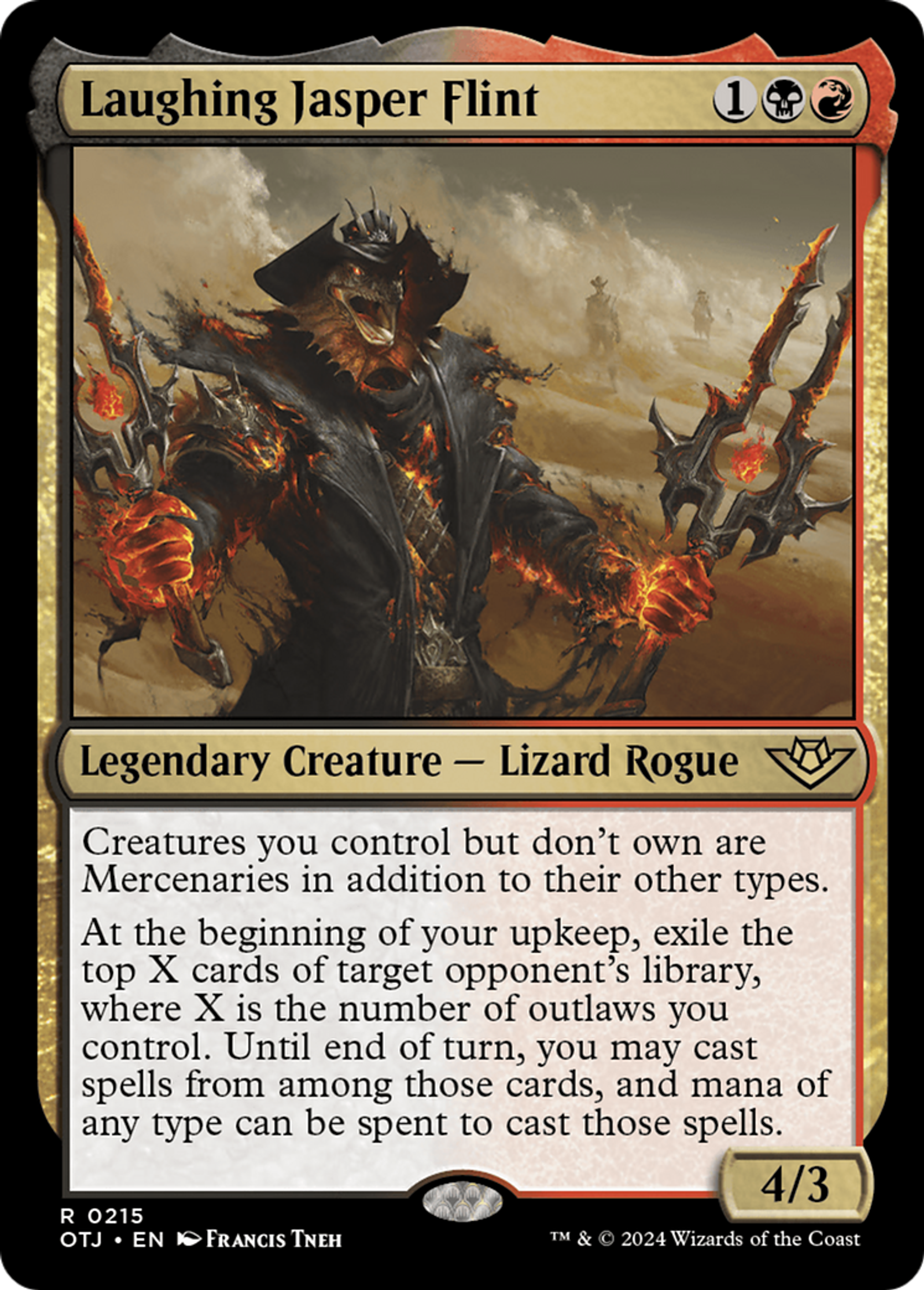 Jasper Silex le Ricaneur — Outlaws of Thunder Junction — Magic: The Gathering