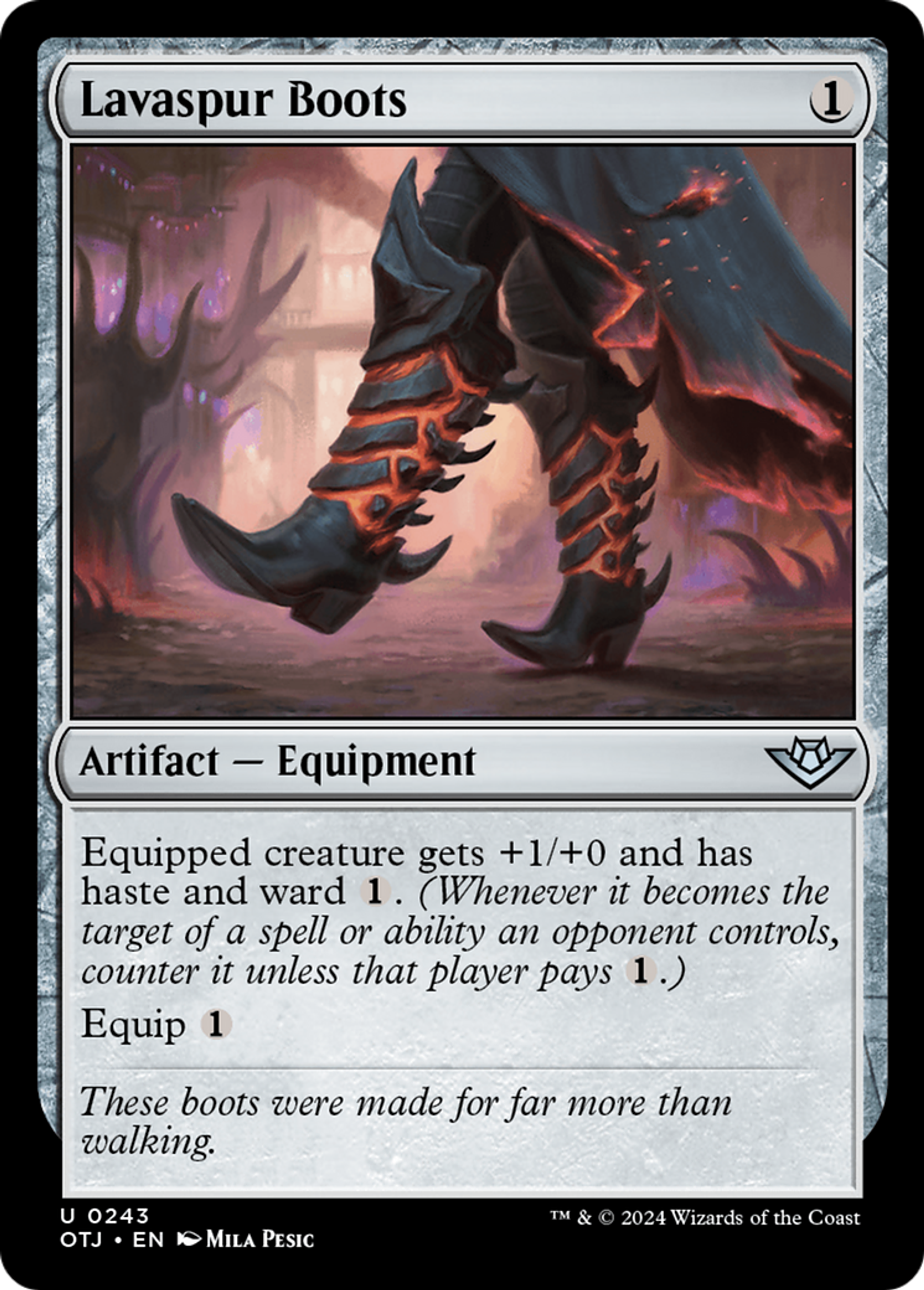 Bottes à lavéperons — Outlaws of Thunder Junction — Magic: The Gathering
