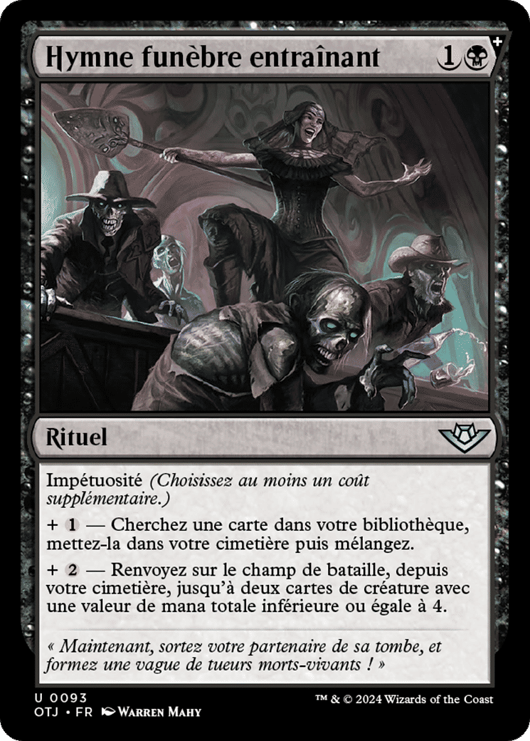 Hymne funèbre entraînant — Outlaws of Thunder Junction — Magic: The Gathering