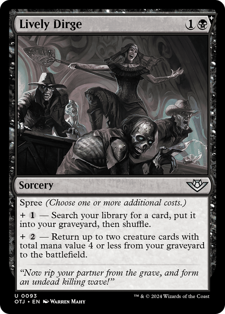 Lively Dirge — Outlaws of Thunder Junction — Magic: The Gathering