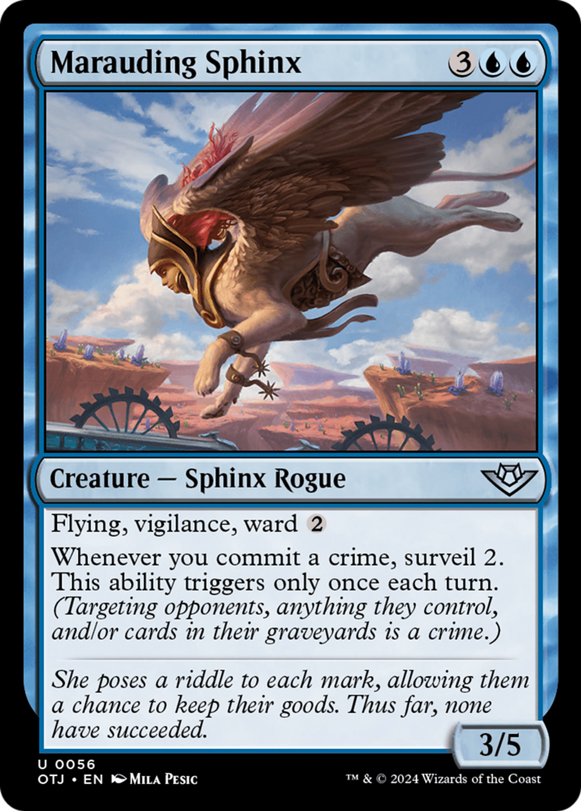 Sphinx en maraude — Outlaws of Thunder Junction — Magic: The Gathering