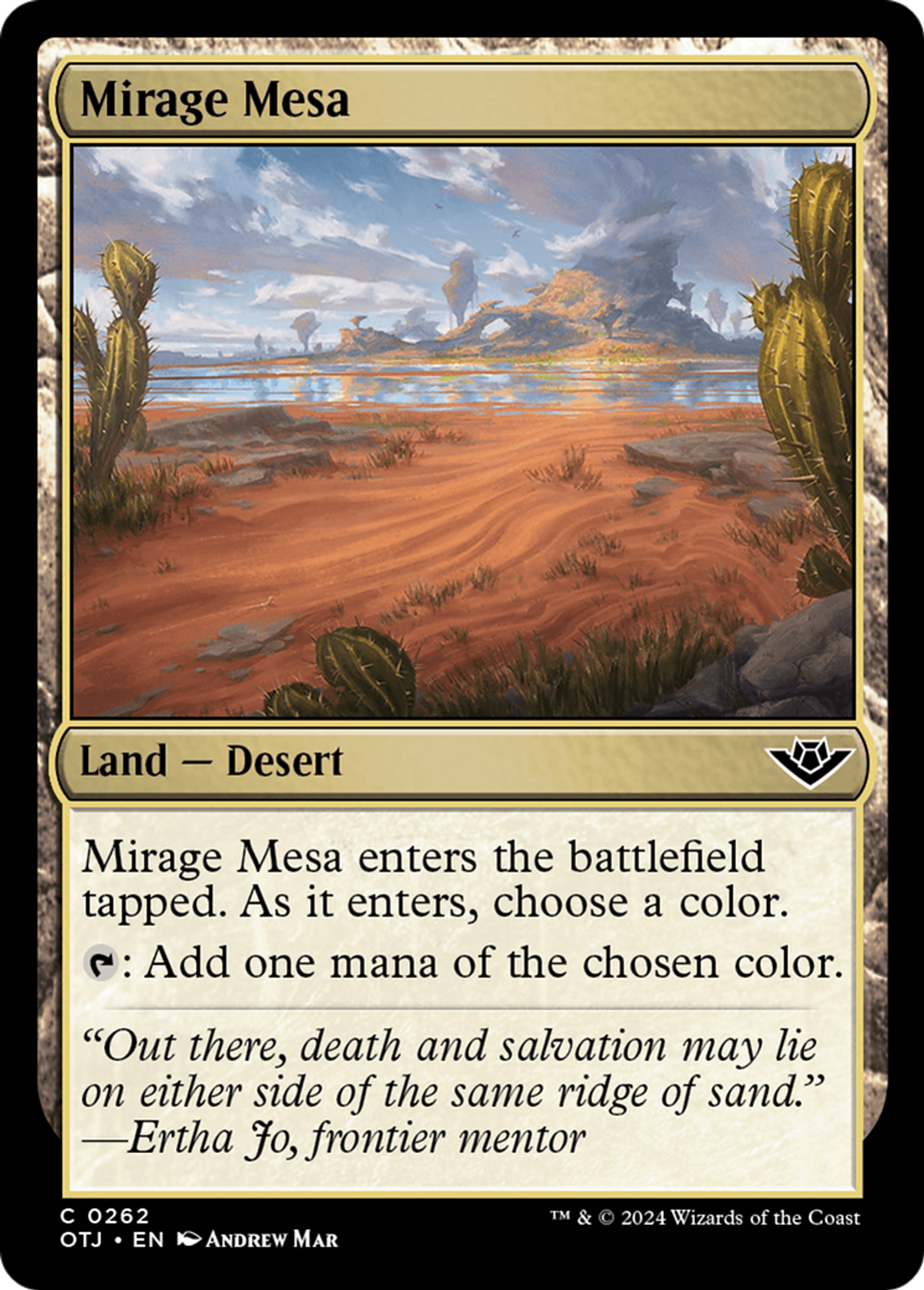 Mesa mirage — Outlaws of Thunder Junction — Magic: The Gathering