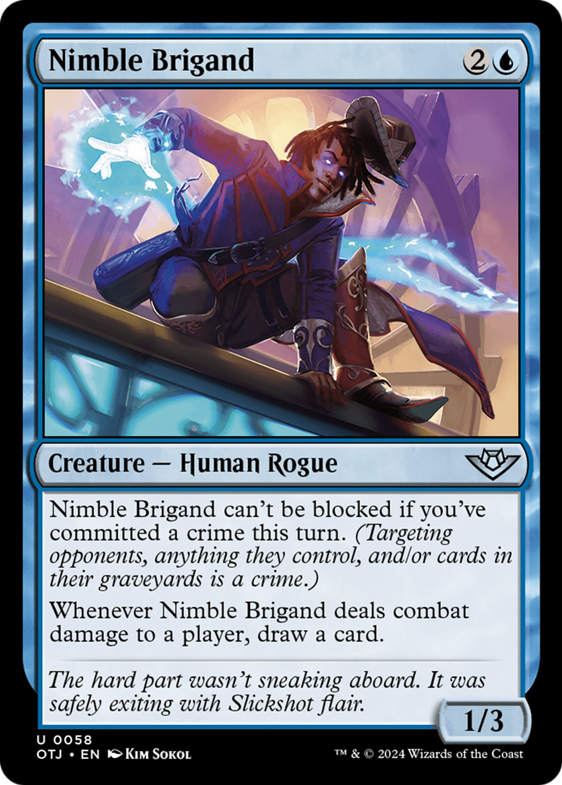Nimble Brigand — Outlaws of Thunder Junction — Magic: The Gathering
