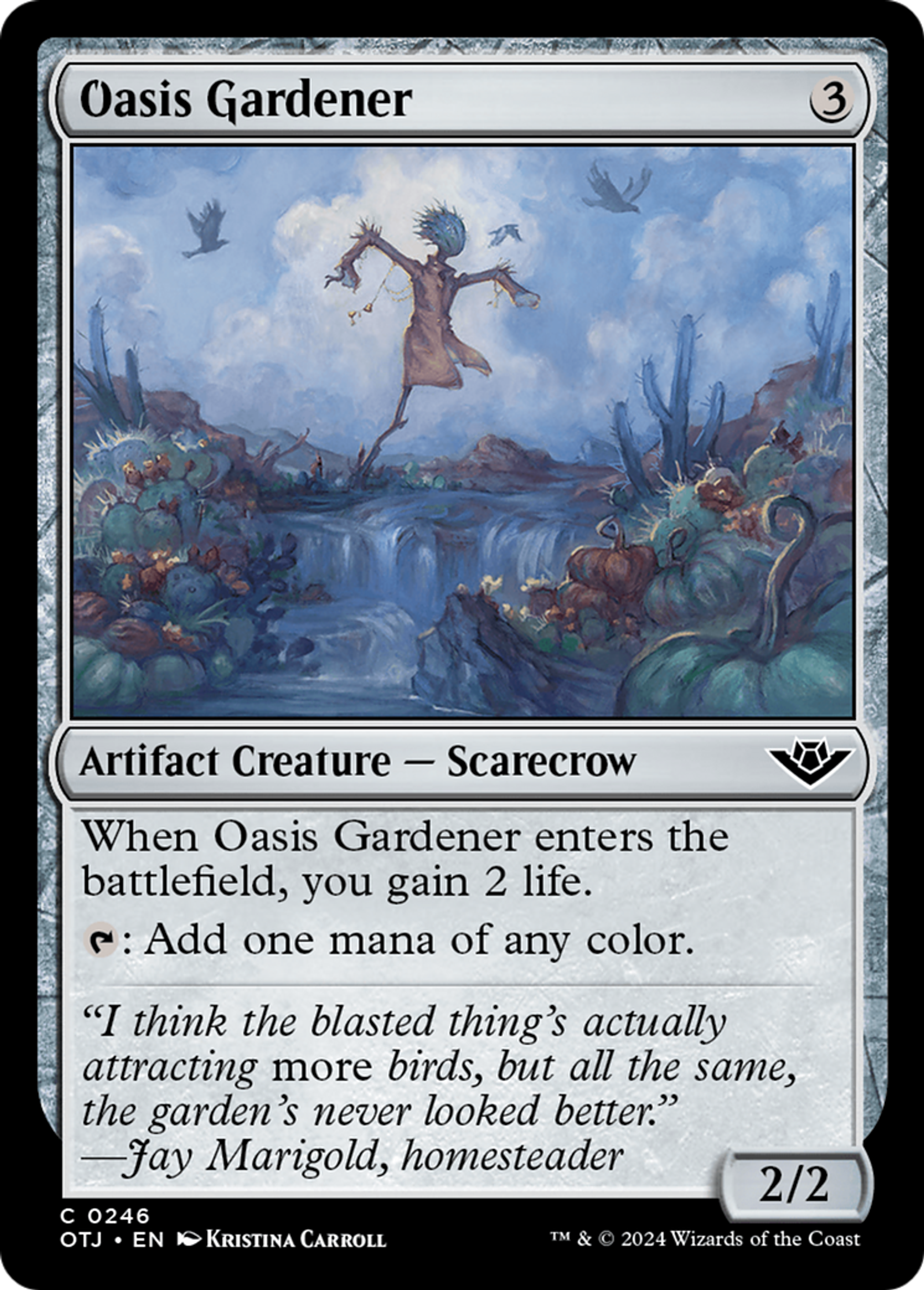 Oasis Gardener — Outlaws of Thunder Junction — Magic: The Gathering