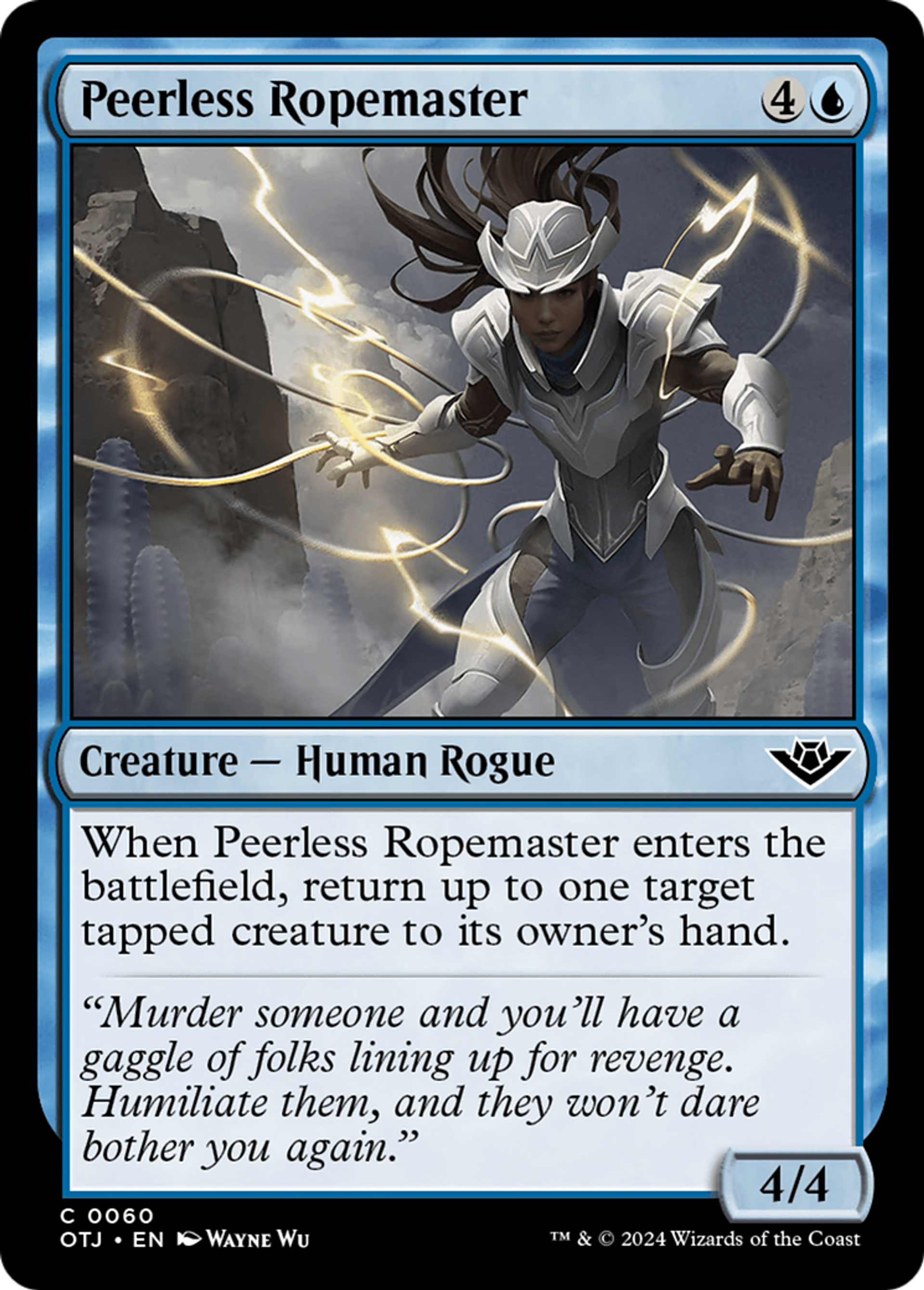 Peerless Ropemaster — Outlaws of Thunder Junction — Magic: The Gathering