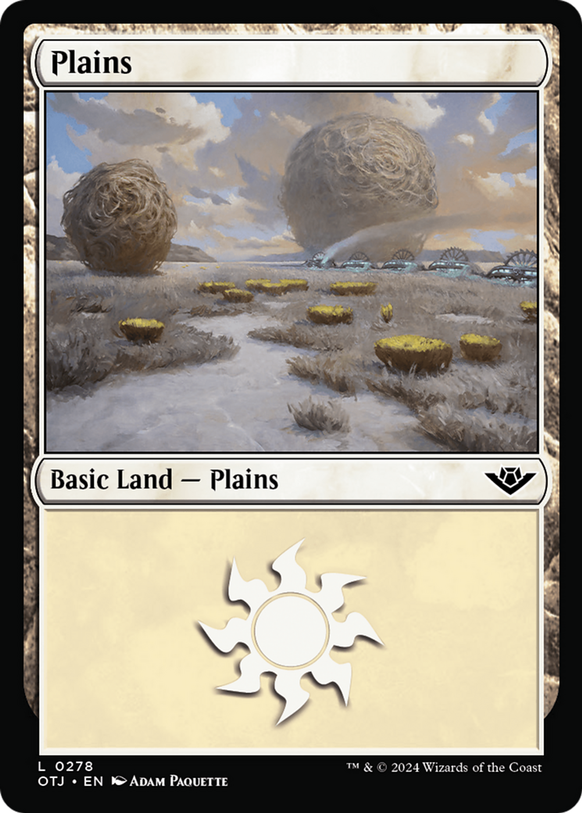 Plains — Outlaws of Thunder Junction — Magic: The Gathering