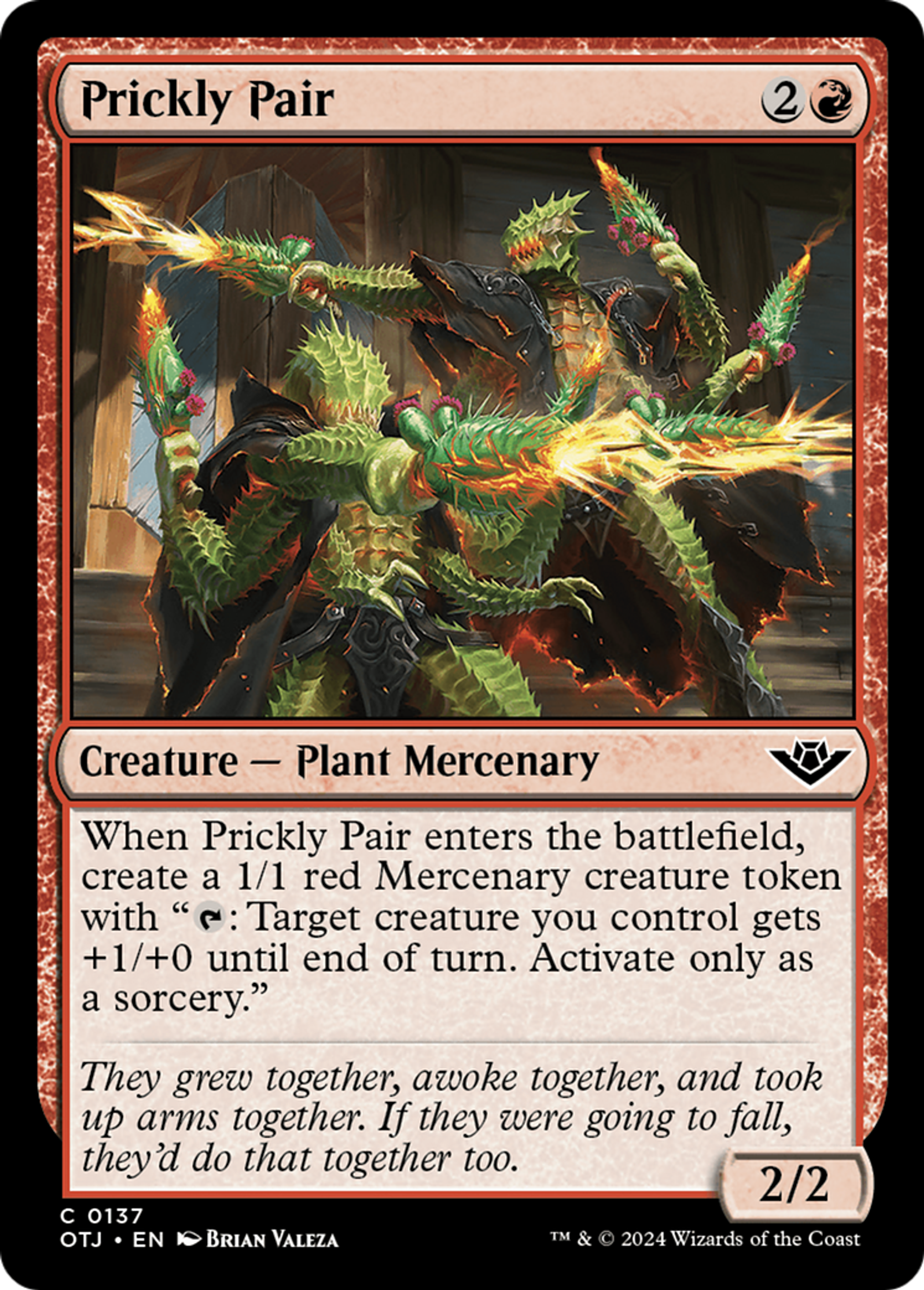 Prickly Pair — Outlaws of Thunder Junction — Magic: The Gathering