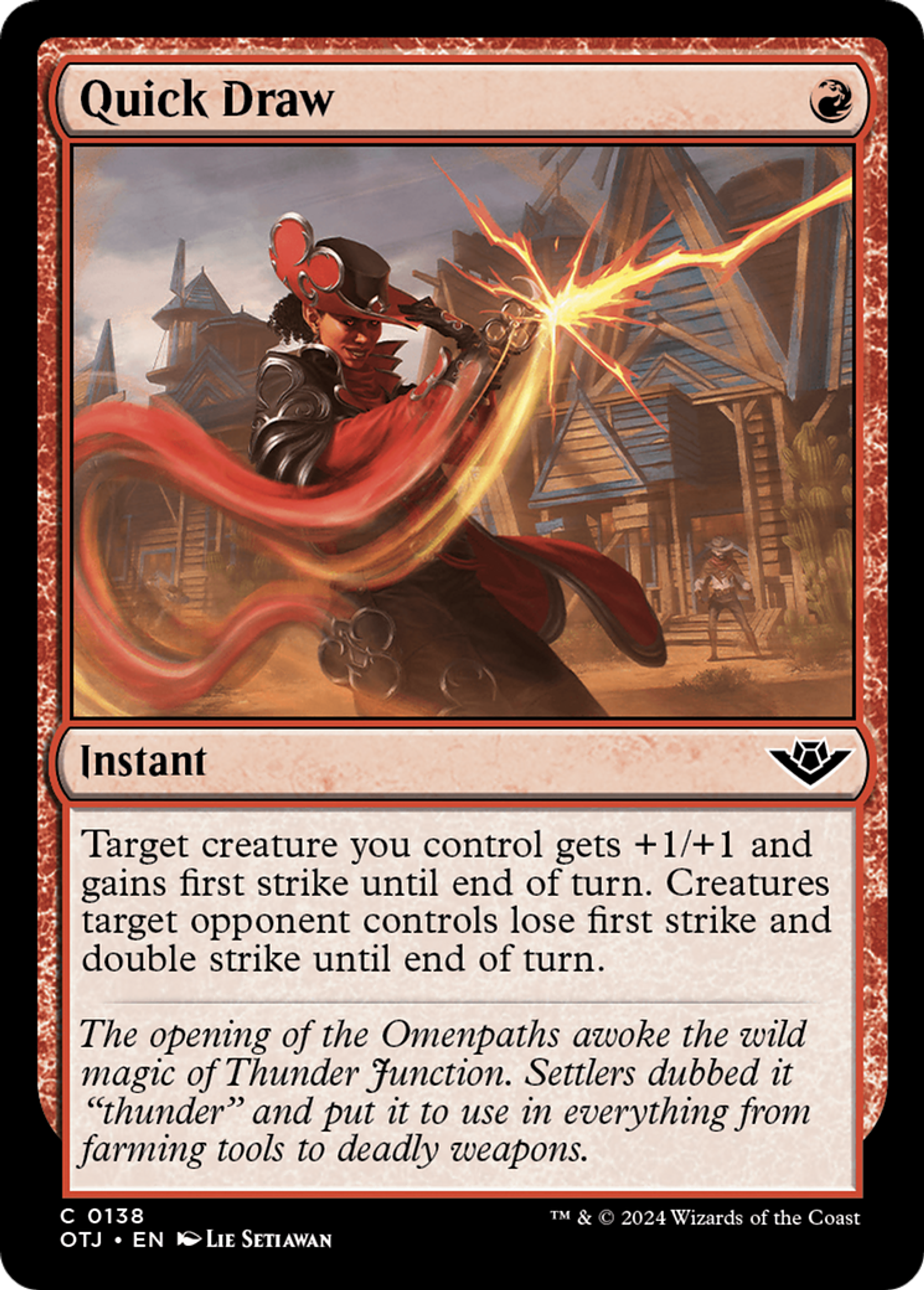 Rapide de la gâchette — Outlaws of Thunder Junction — Magic: The Gathering